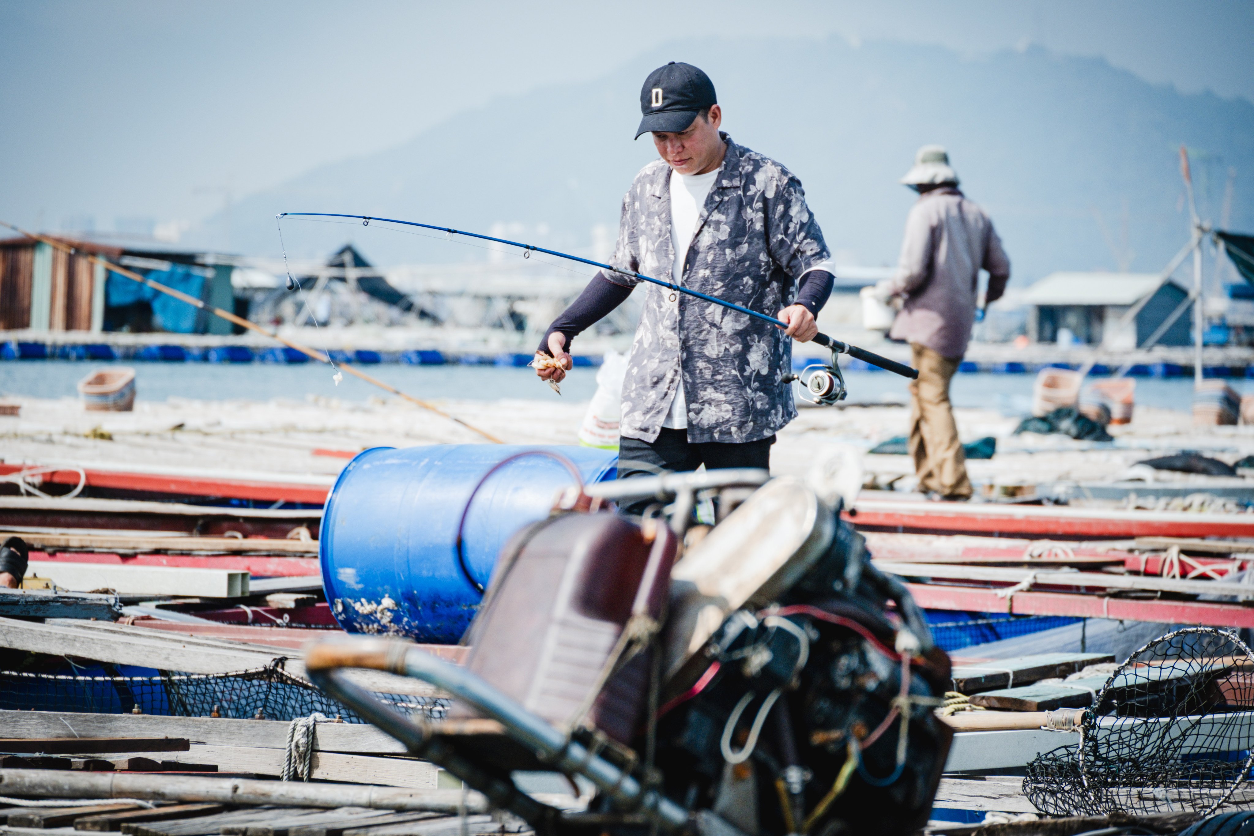 Chef Vo Thanh Vuong on a fishing boat off the coast of Vung Tau, in Vietnam. Photo: Hei Kiu Au