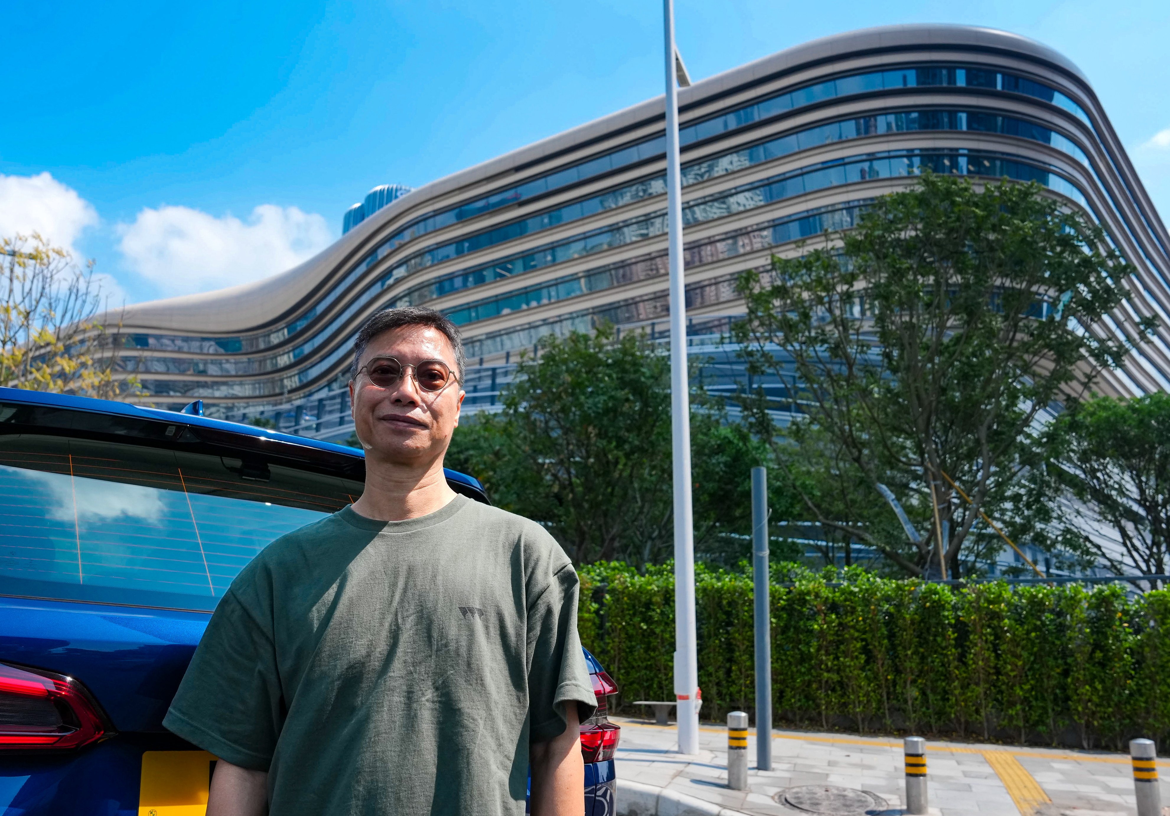 Driver Ho Shun-ping crossed the border but said it took longer than expected. Photo: Kit Lai