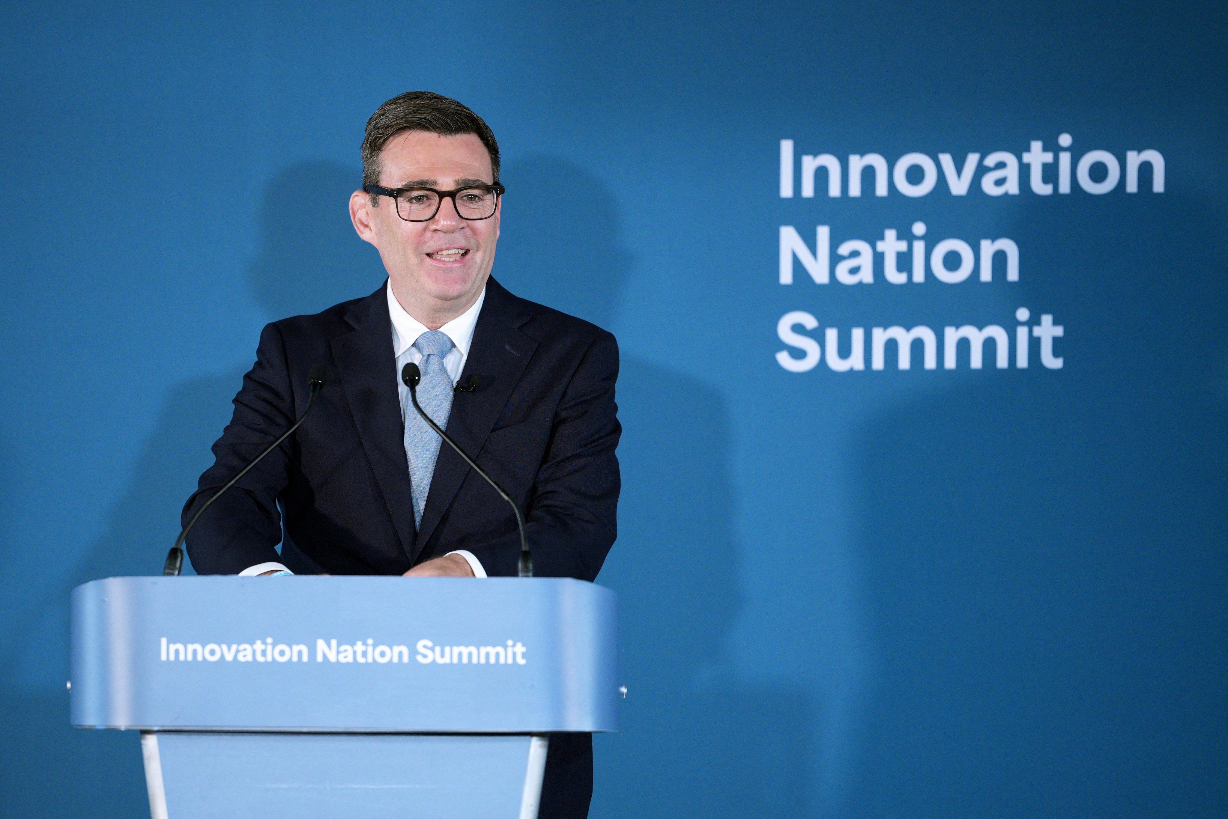 Britain’s Prime Minister Andy Burnham. Photo: Pool via Reuters