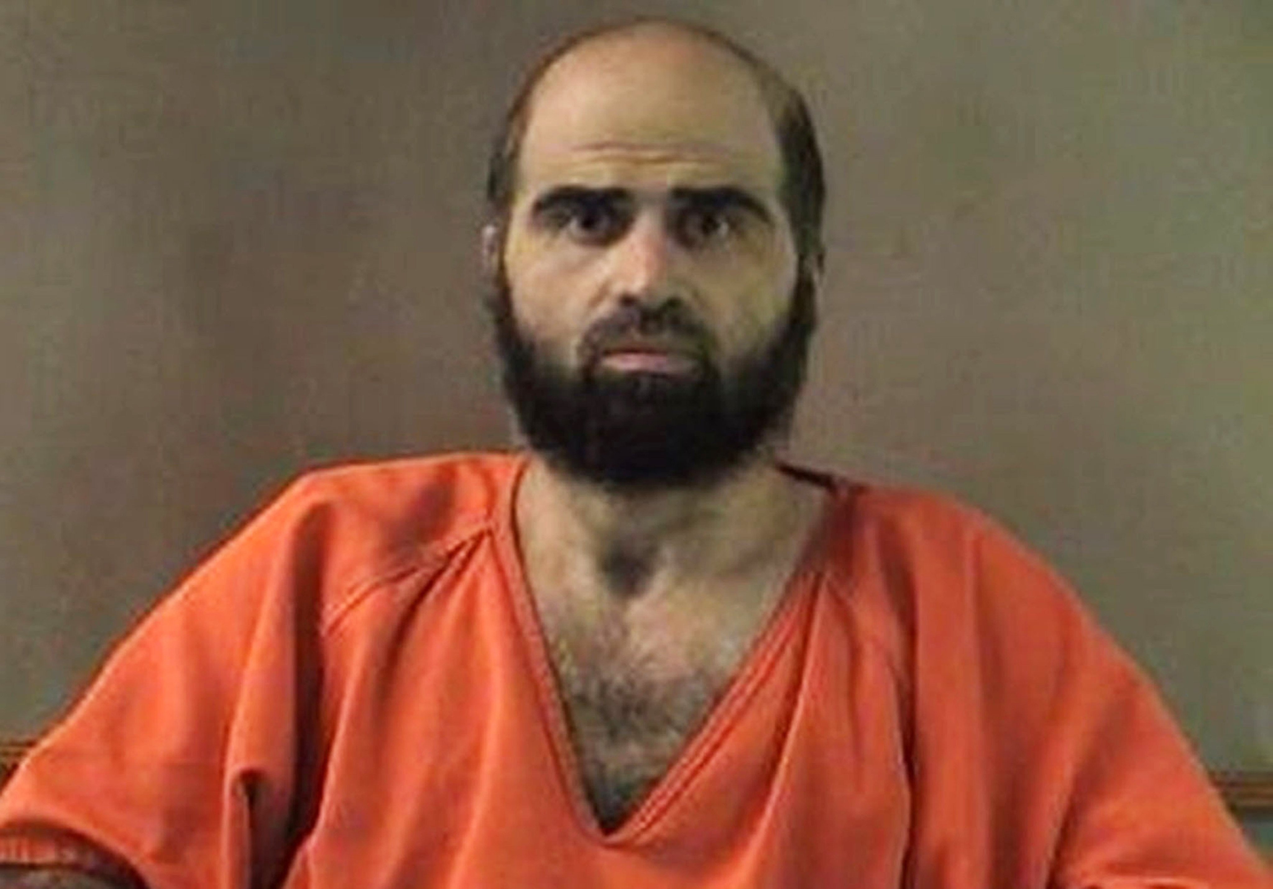 Nidal Hasan, 56, was sentenced to be executed by firing squad on December 3 at Fort Hood, Texas, where he shot and killed 13 people in 2009. Photo: Bell County Sheriff’s Department via AP