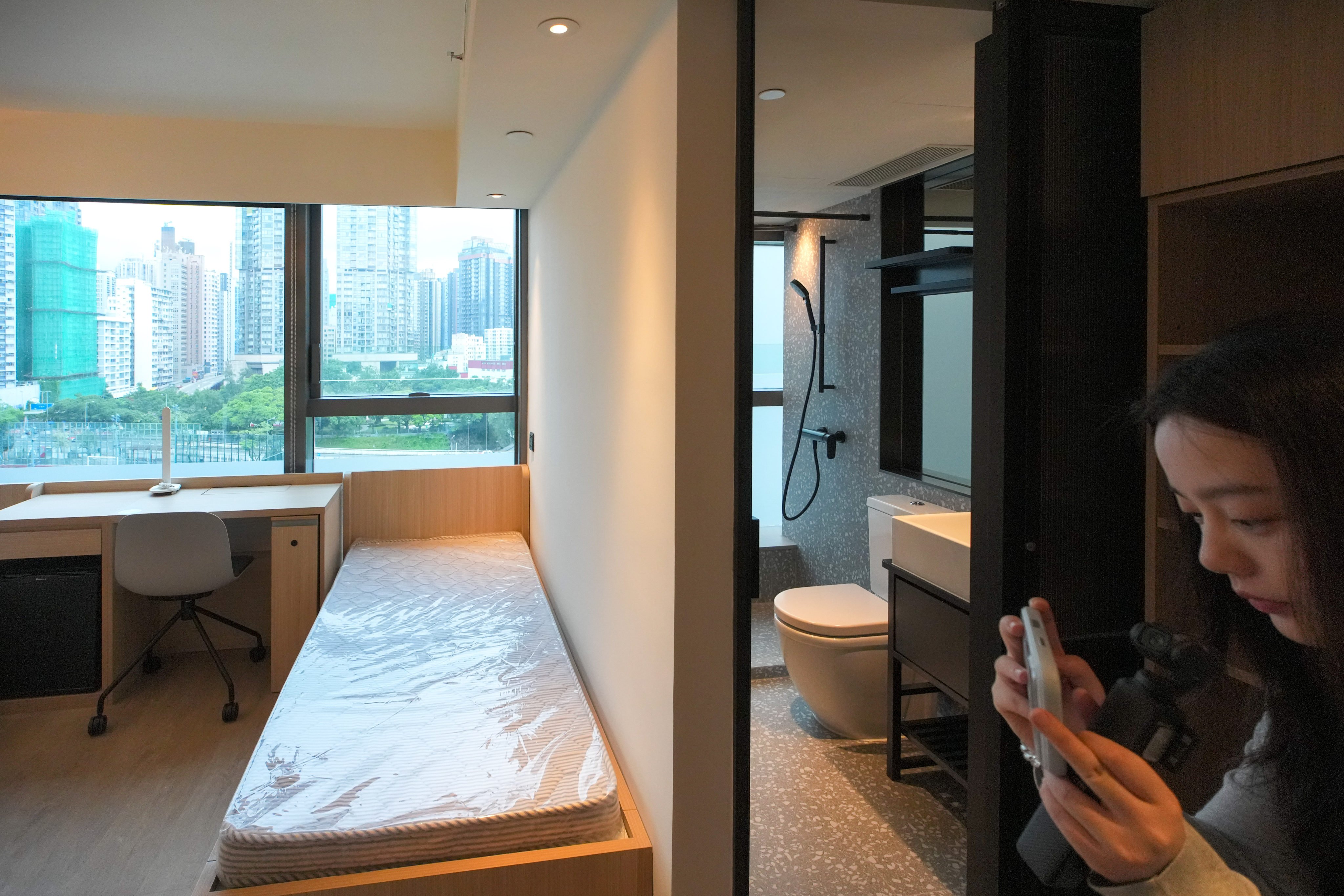 A hotel has been converted into Hong Kong Metropolitan University’s first student hostel, MU88, in Hung Hom. Photo: Dickson Lee