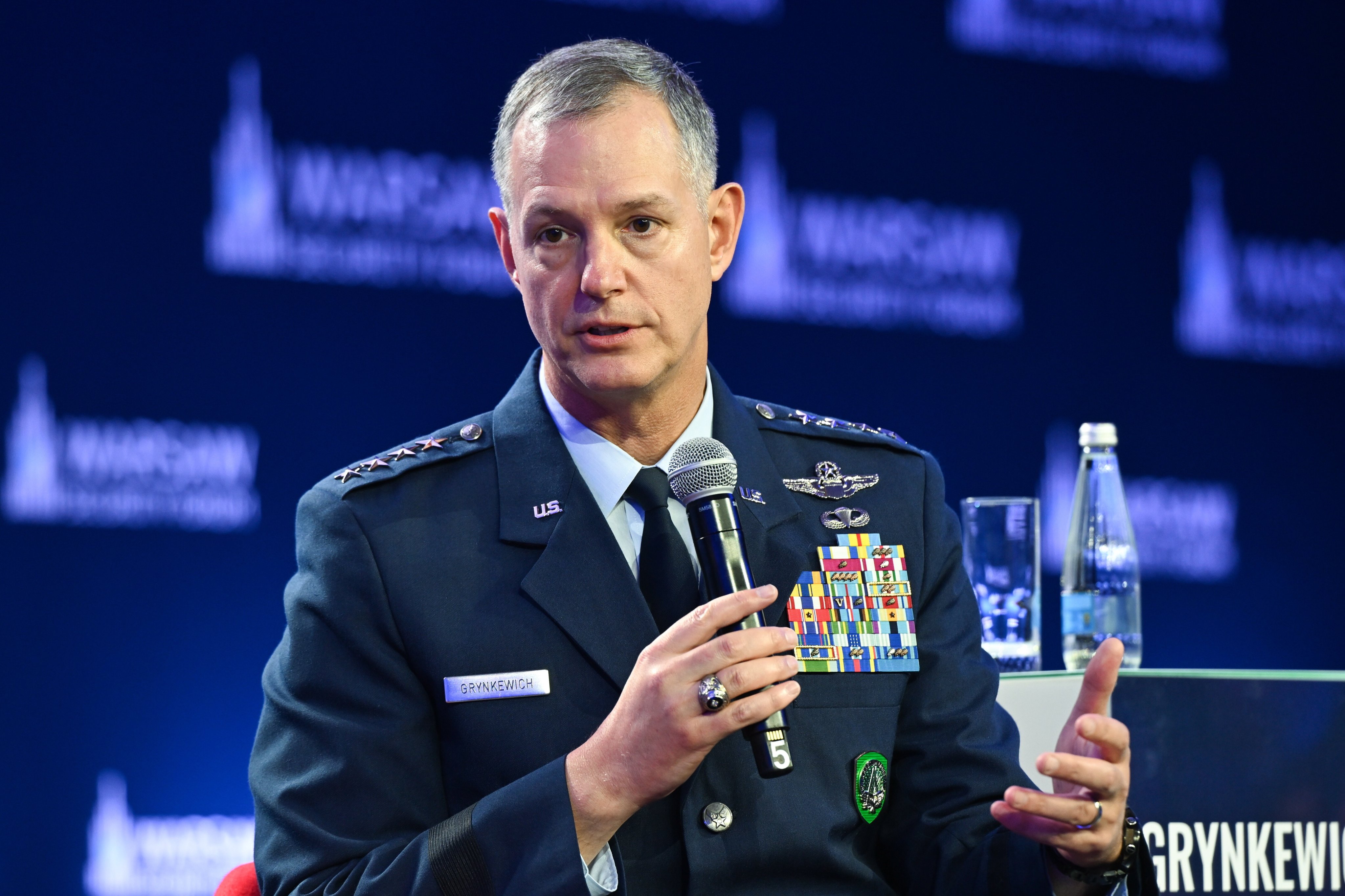 Nato’s Supreme Allied Commander US General Alexus Grynkewich at the Warsaw Security Forum in Warsaw, Poland on Monday. Photo: EPA