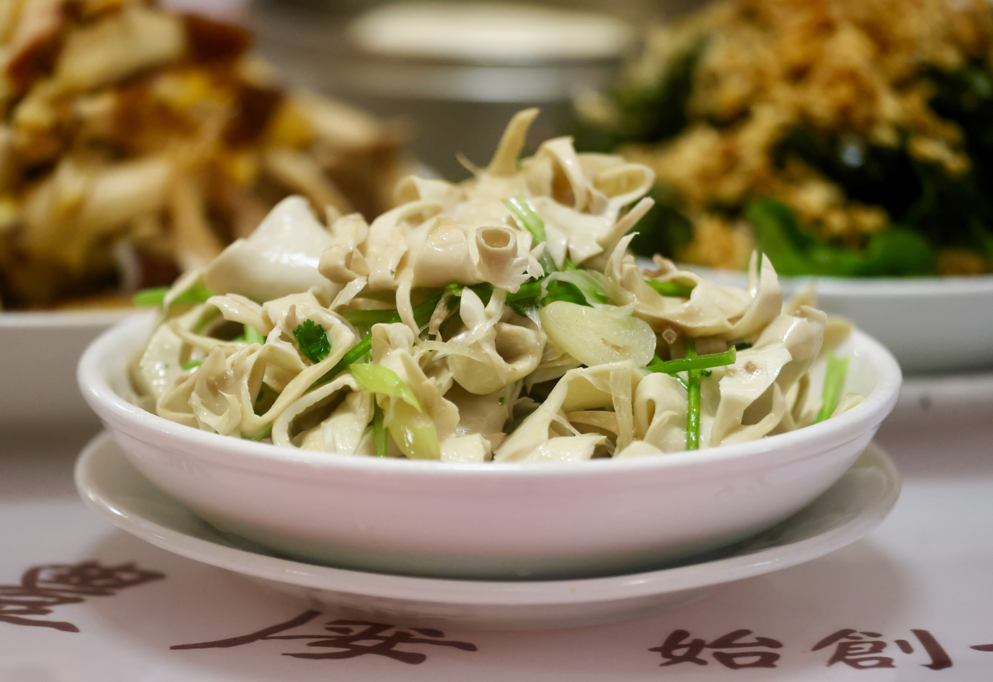 Stir-Fried Crunchy Pork Aorta, a dish by Tai Fung Lau Peking Restaurant in Tsim Sha Tsui (TST). 03SEP26 SCMP/Jonathan Wong