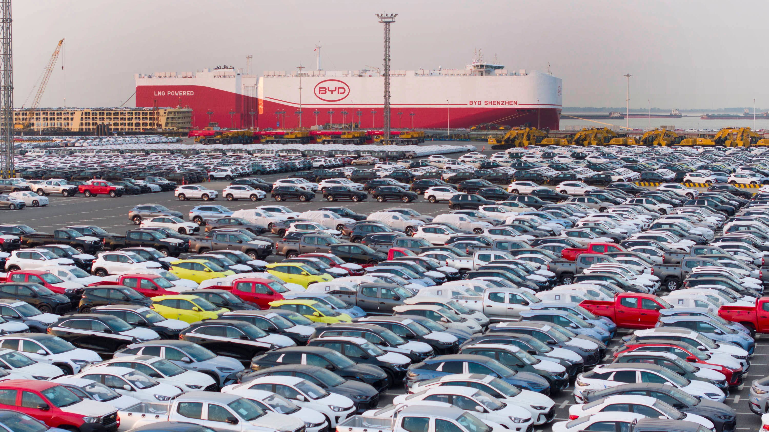 Chinese electric vehicle makers including BYD have relied on booming exports to offset weak domestic sales. Photo: TNS