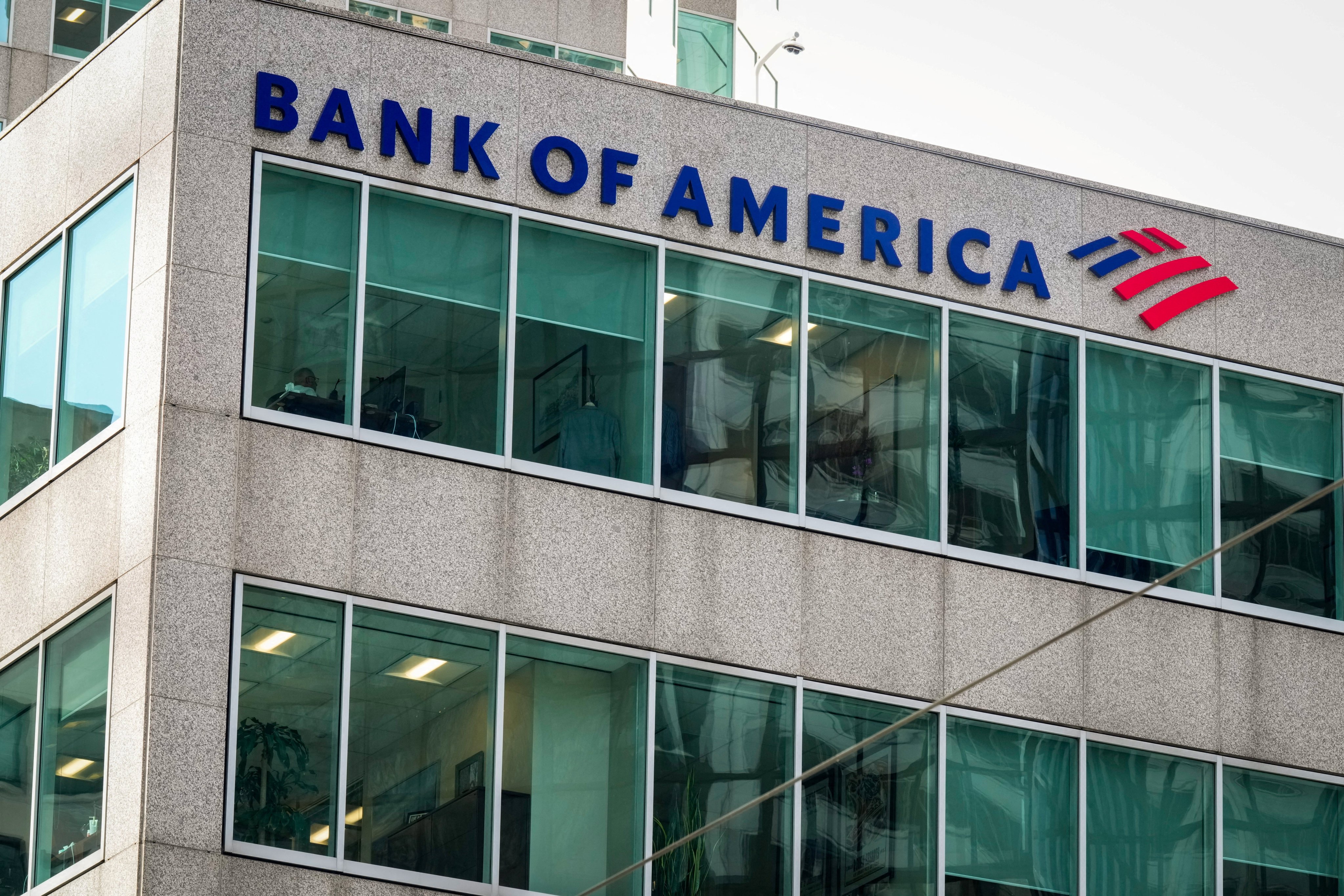 The Bank of America logo adorns the facade of its office in downtown Toronto, Ontario, Canada, in September. Photo: Reuters