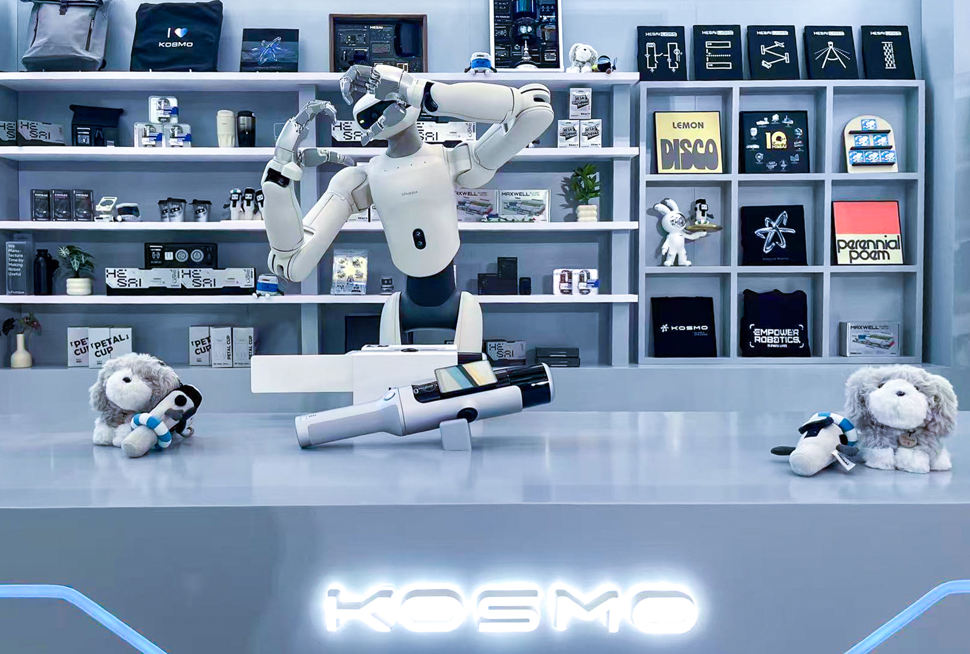 Hesai Group’s Kosmo handheld 3D spatial camera is displayed at its R&D centre in Shanghai’s Jiading district on Wednesday. Photo: Daniel Ren