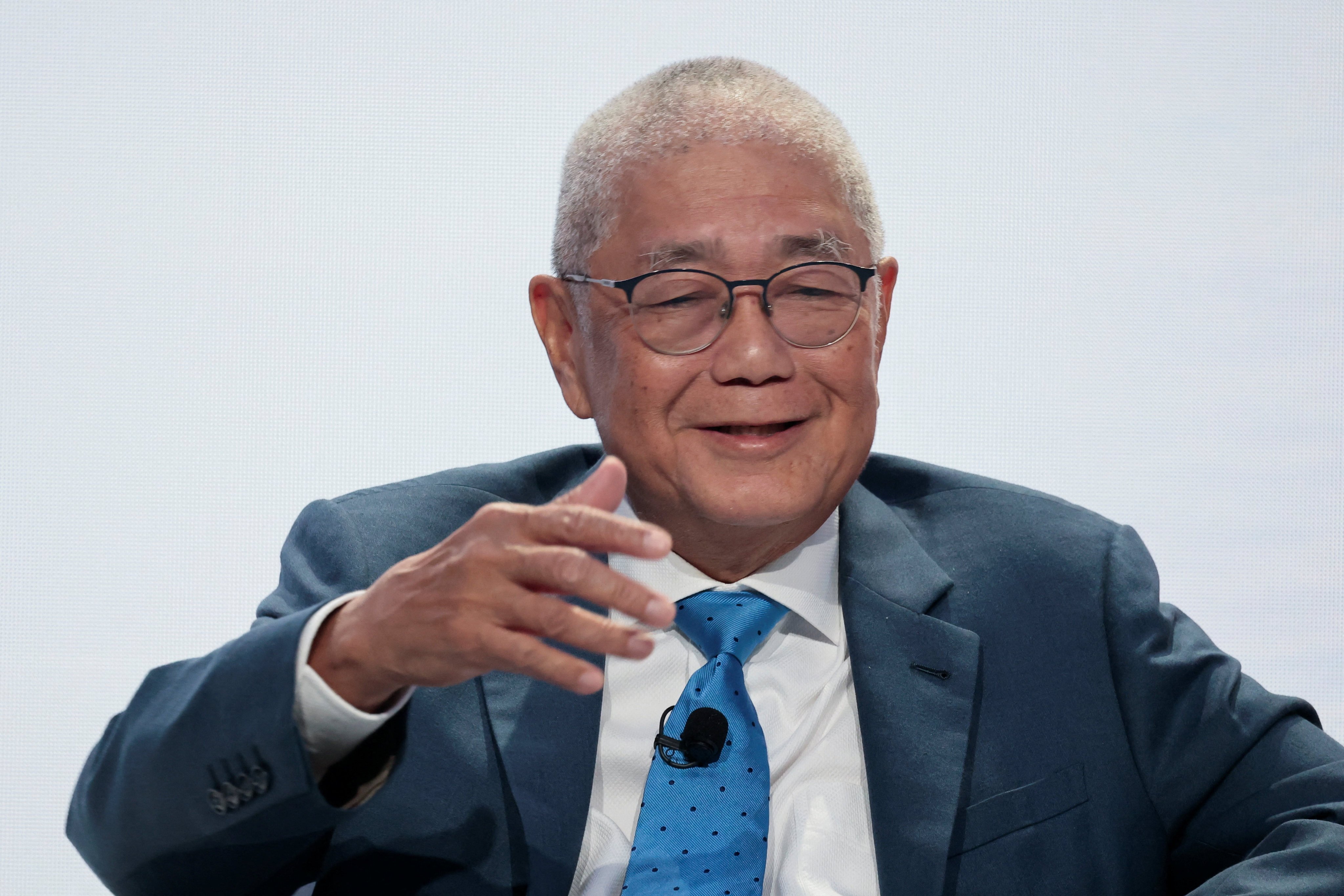 Eli Remolona Jnr, governor of the Philippine central bank, speaks at the IMF/World Bank 2026 Annual Meetings in Bangkok on Wednesday. Photo: Reuters