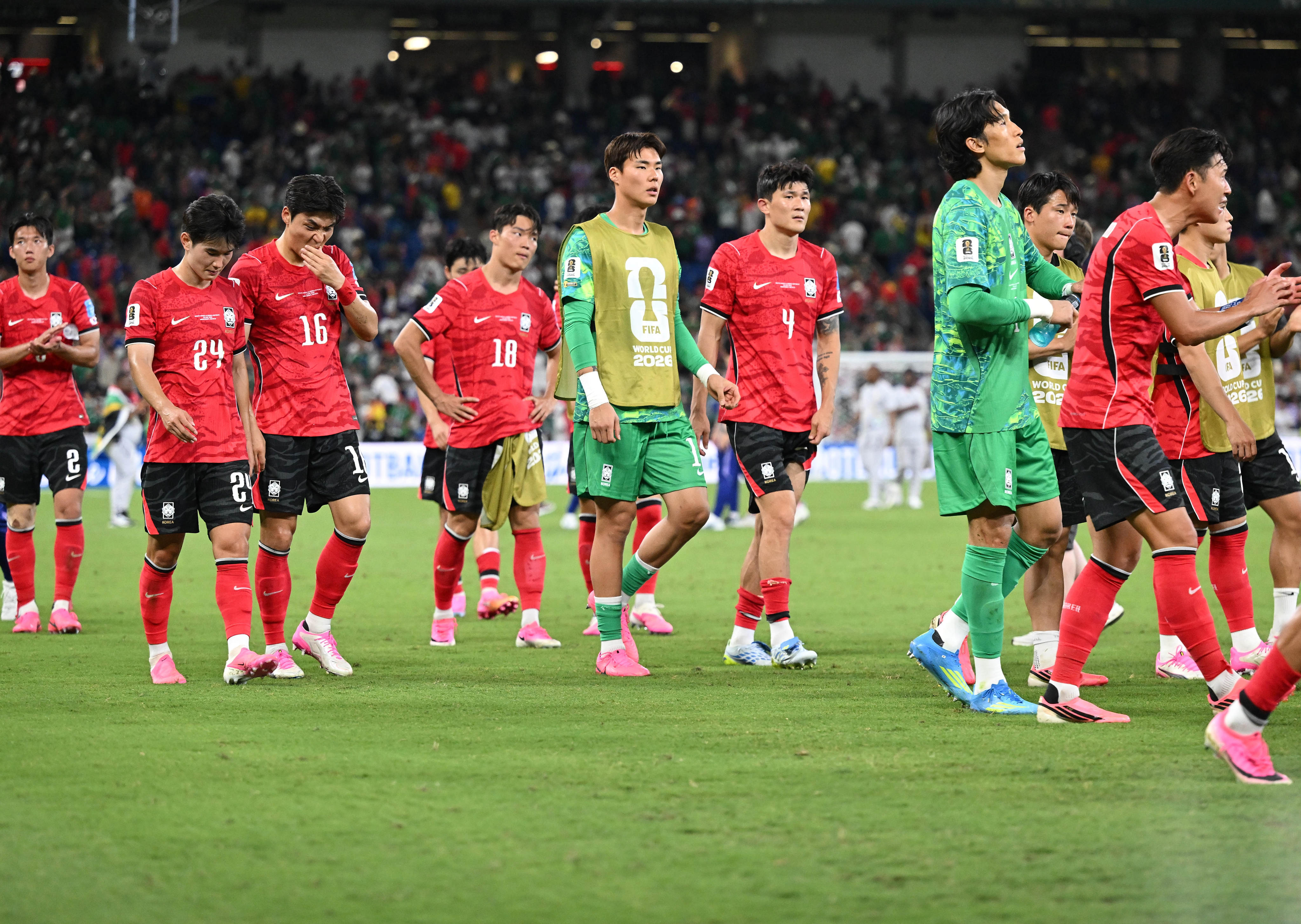 South Korean players are still in the crosshairs of fans since their World Cup flop in North America. Photo: Xinhua