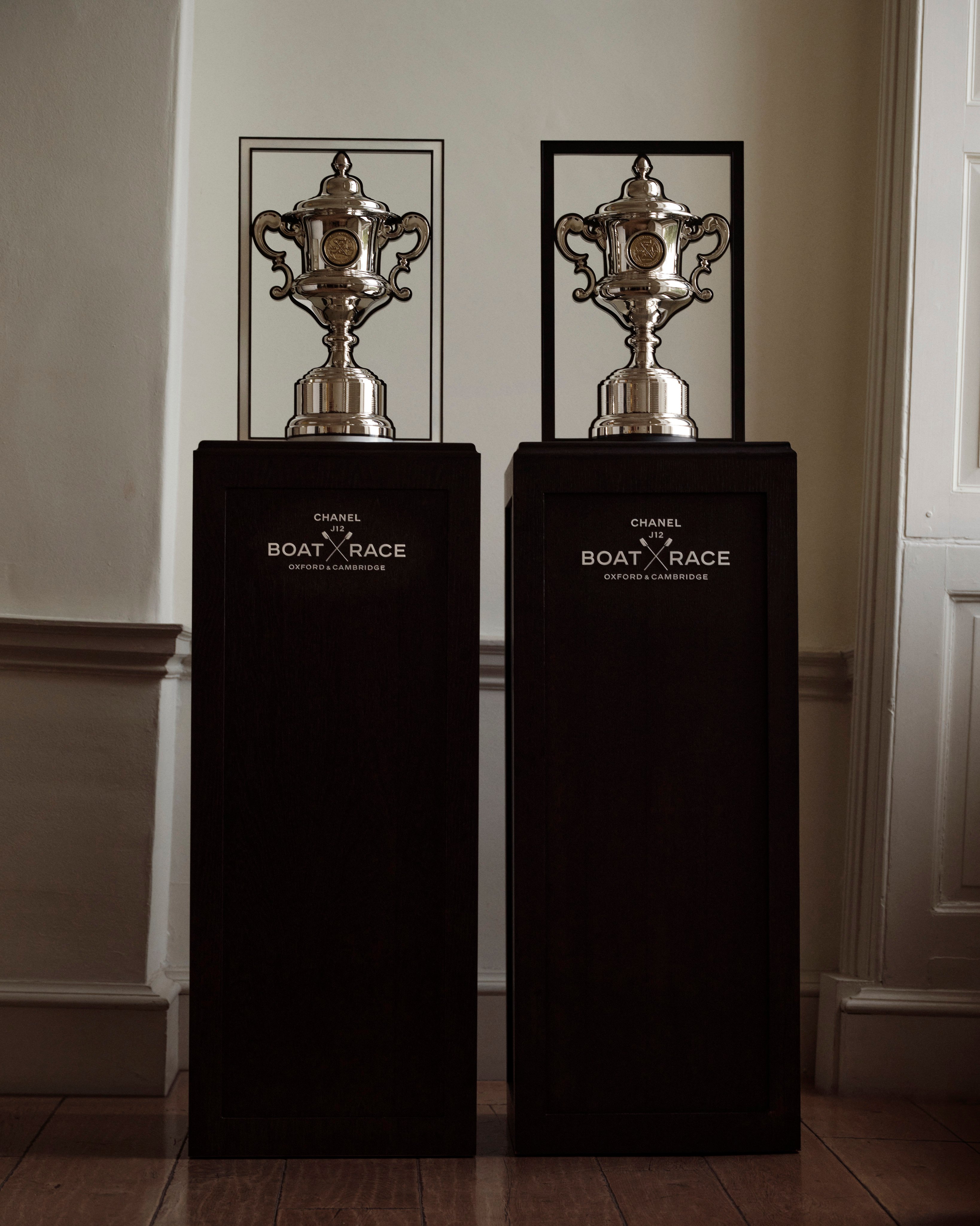 The Chanel J12 Boat Race trophies designed by Arnaud Chastaingt, director of the Chanel Watchmaking Creation Studio. Photo: Handout