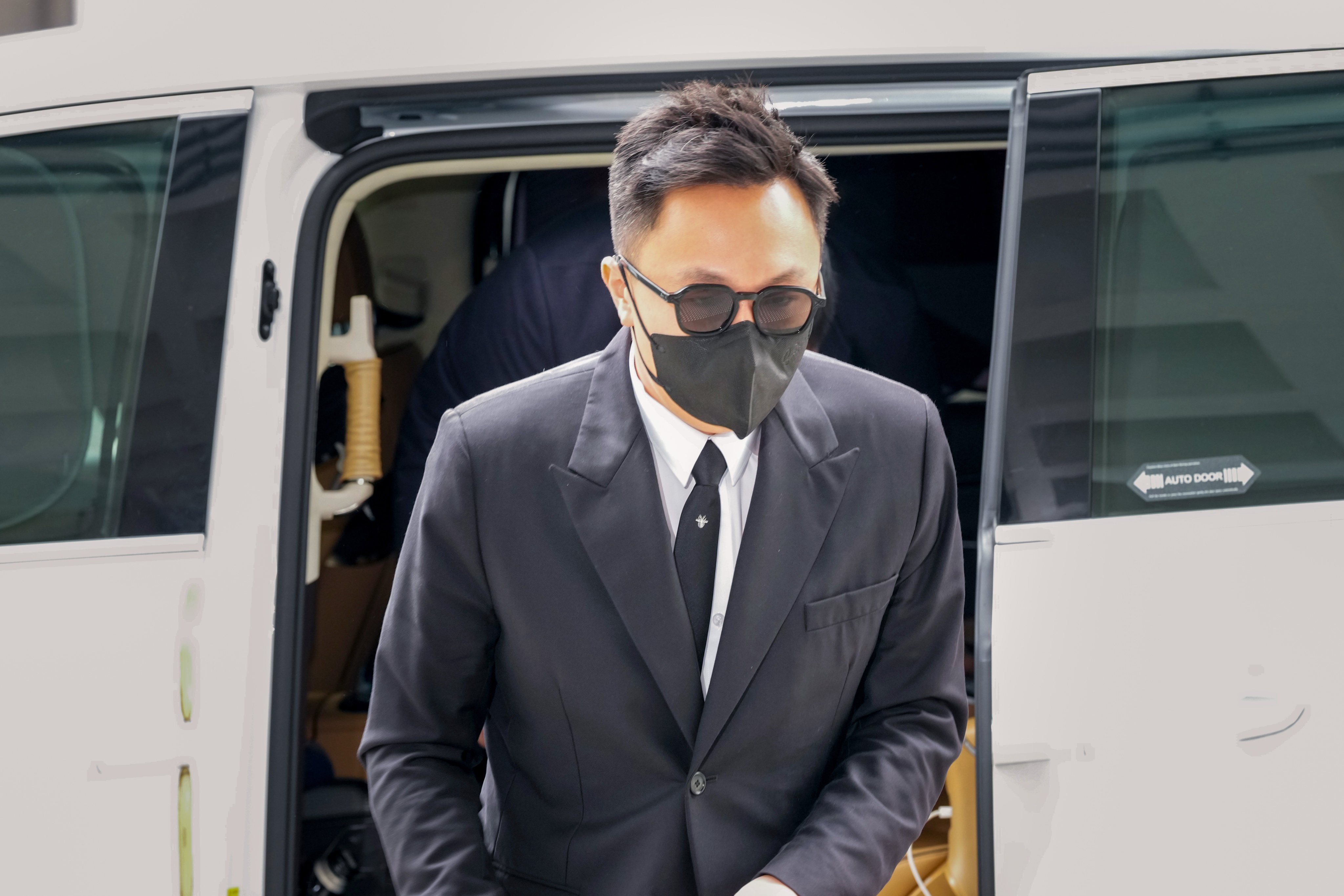 Chris Tam, Abby Choi's partner, arrives to give evidence at the High Court on Wednesday. Photo: Dickson Lee