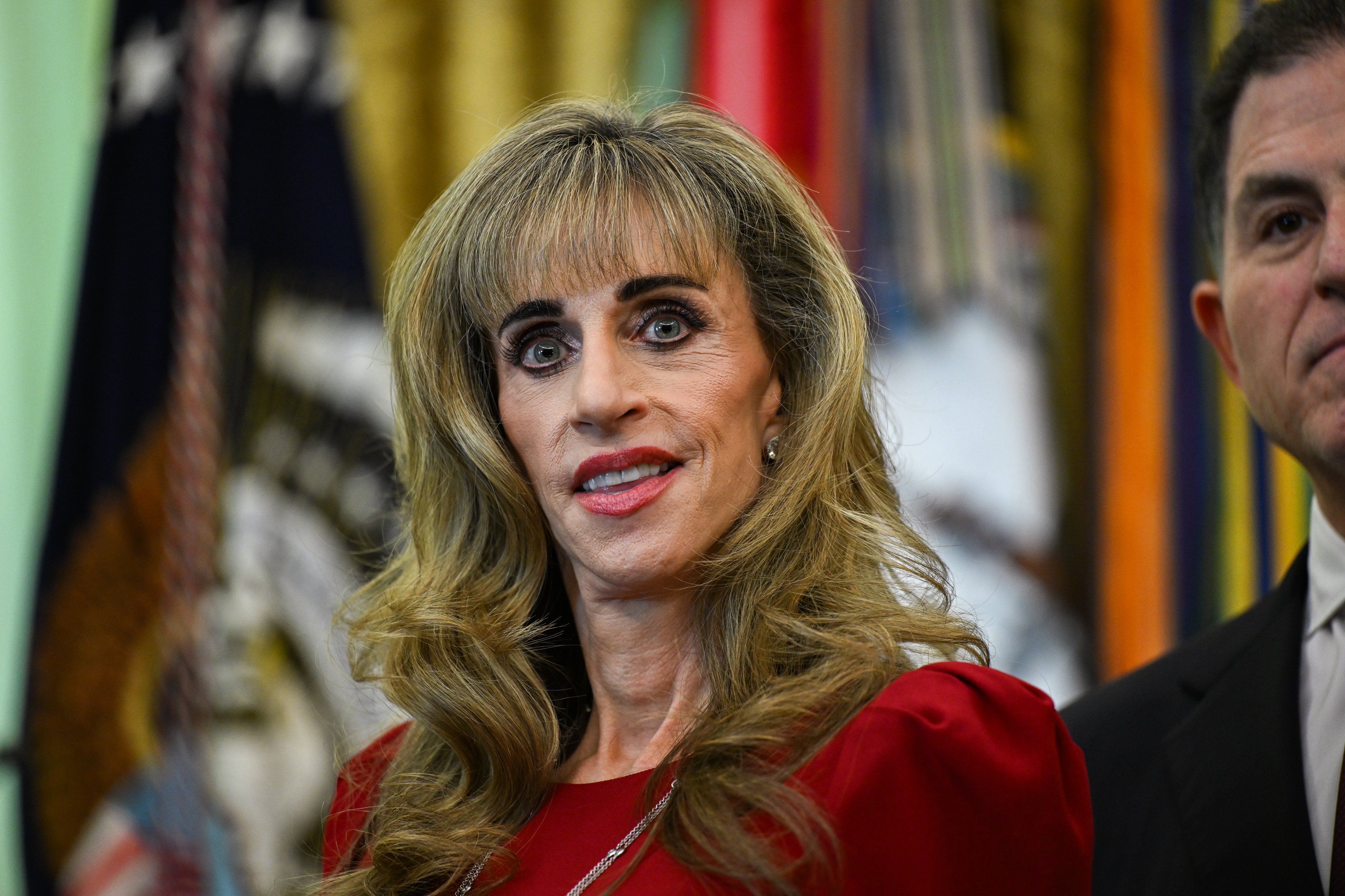 Susan Dell, wife of Dell Technologies CEO Michael Dell, has been widely derided online over her appearance after she attended a White House event on October 7. Photo: EPA