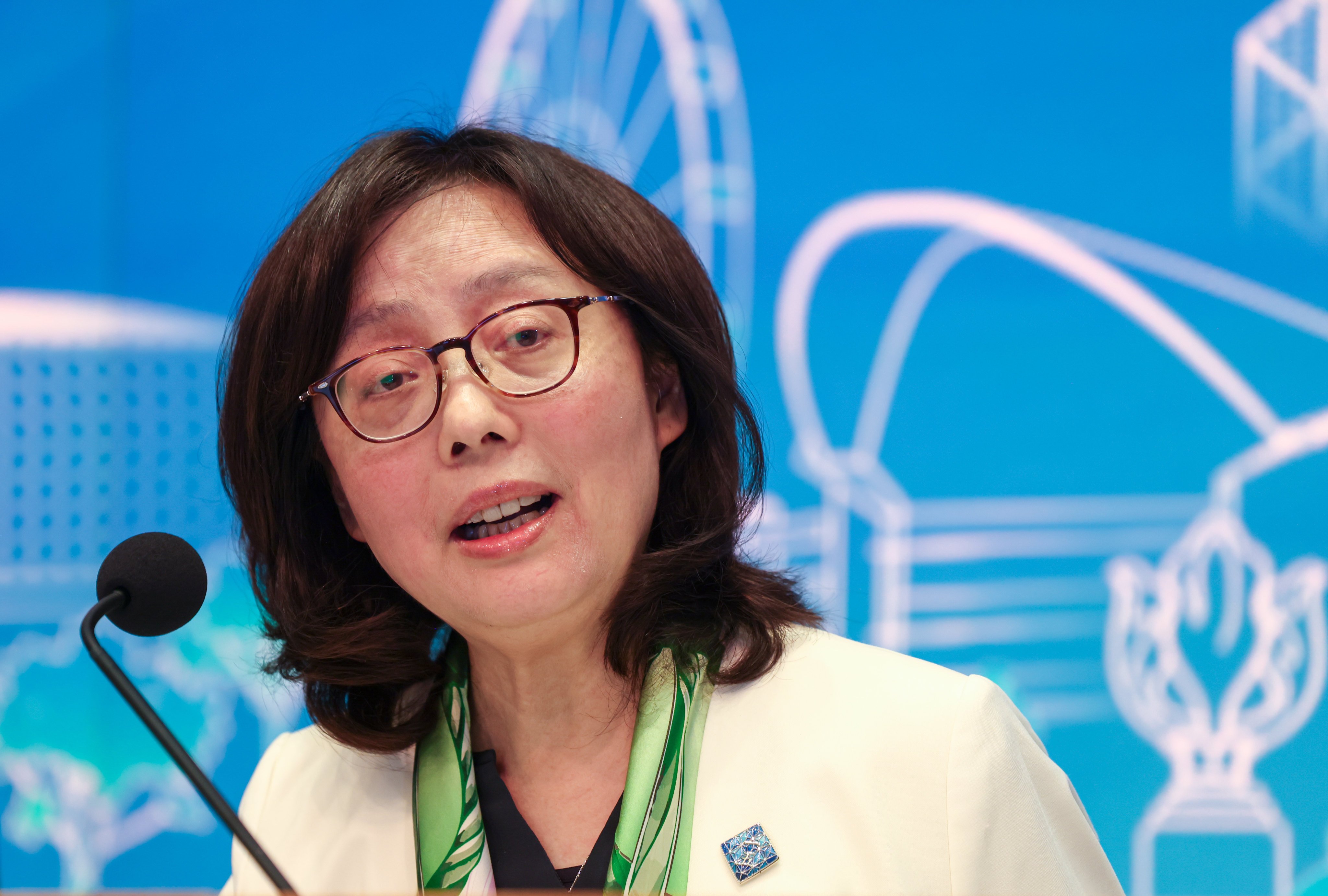 Secretary for Development Bernadette Linn Hon-ho has announced two land sales for the next quarter. Photo: Silvia Siu