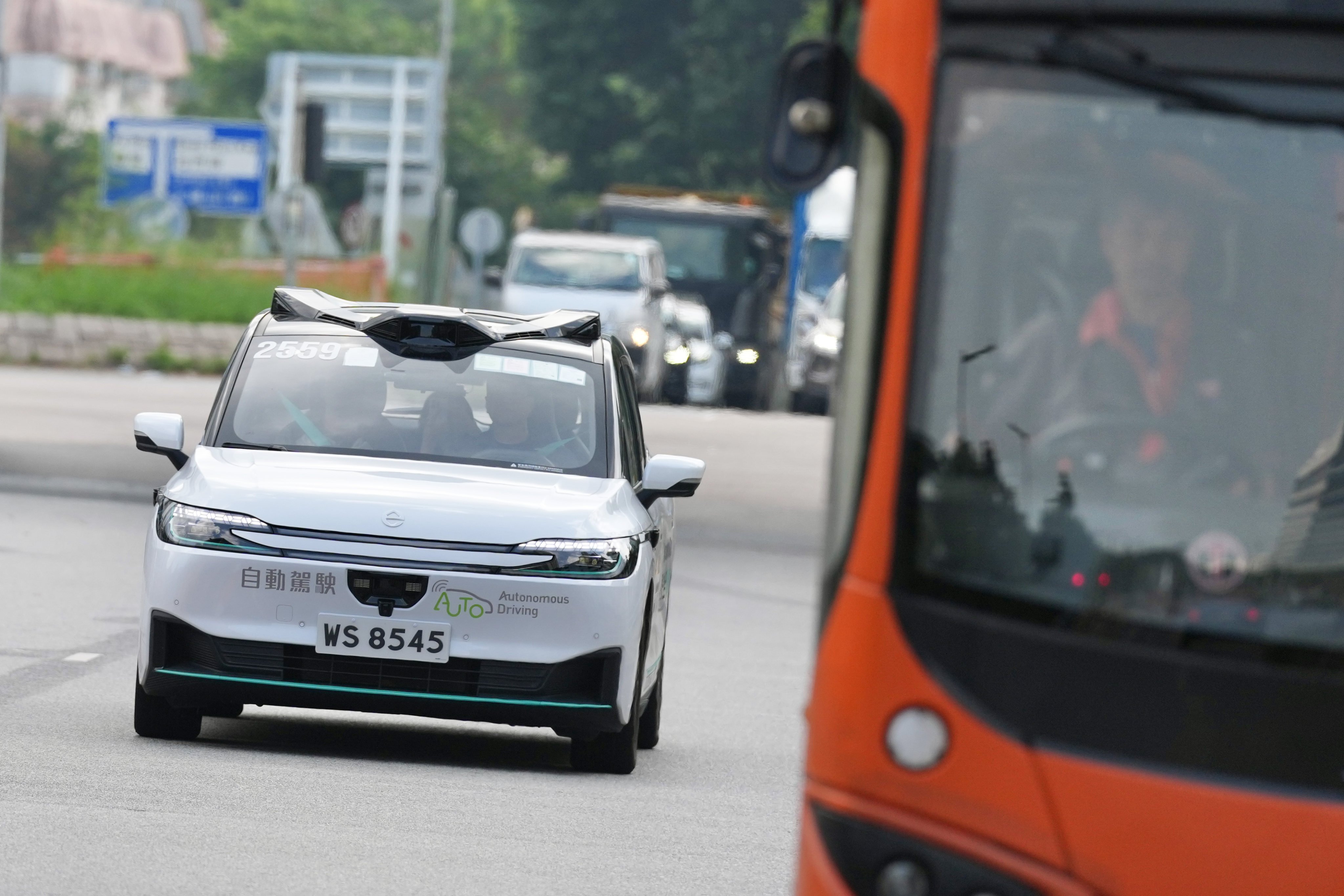 Baidu’s robotaxi platform, Apollo, will run the trial in Tung Chung from October 21 to November 3. Photo: Karma Lo
