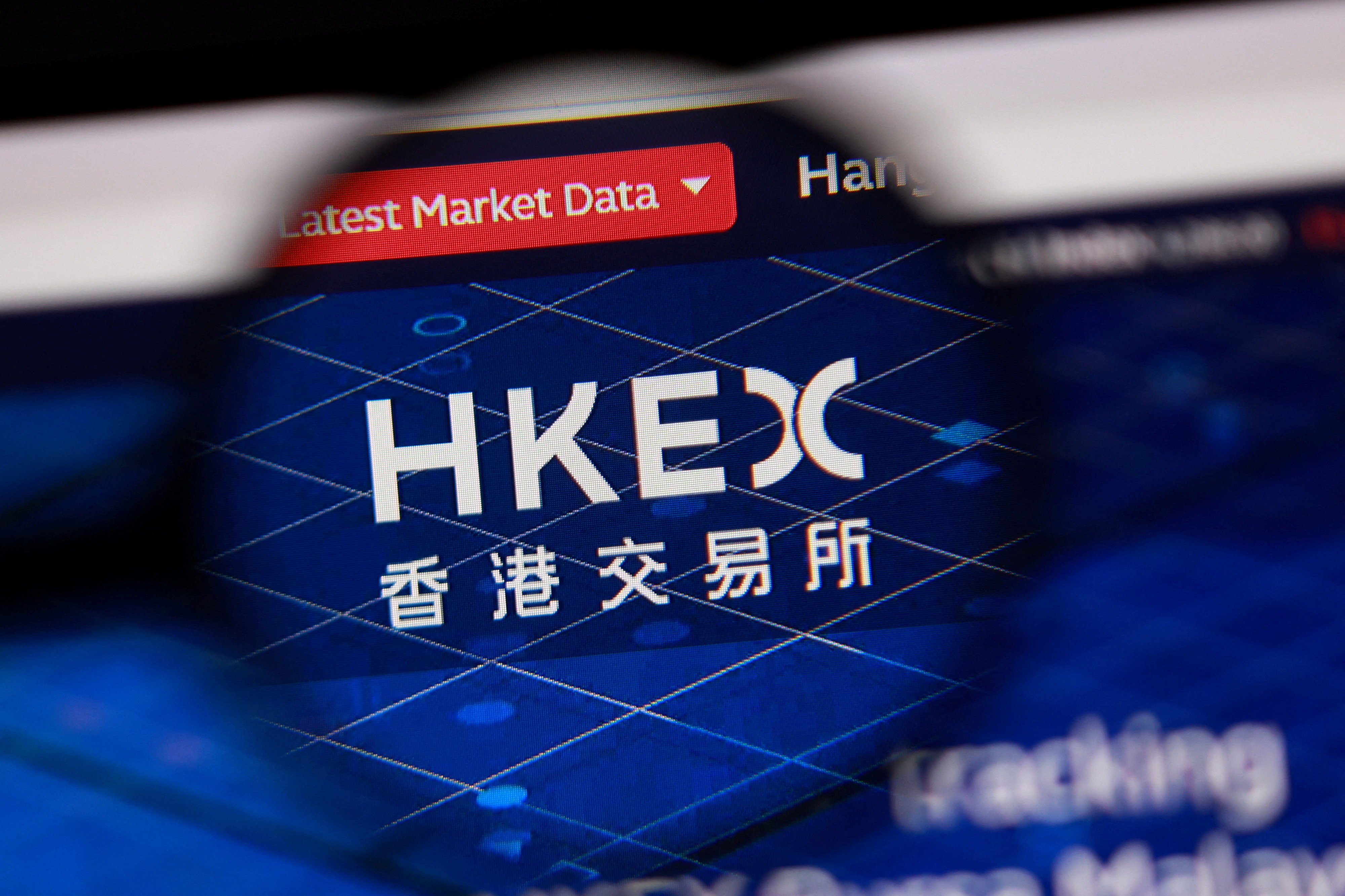 The HKEX logo is seen in this illustration taken September 28, 2026. Photo: Reuters