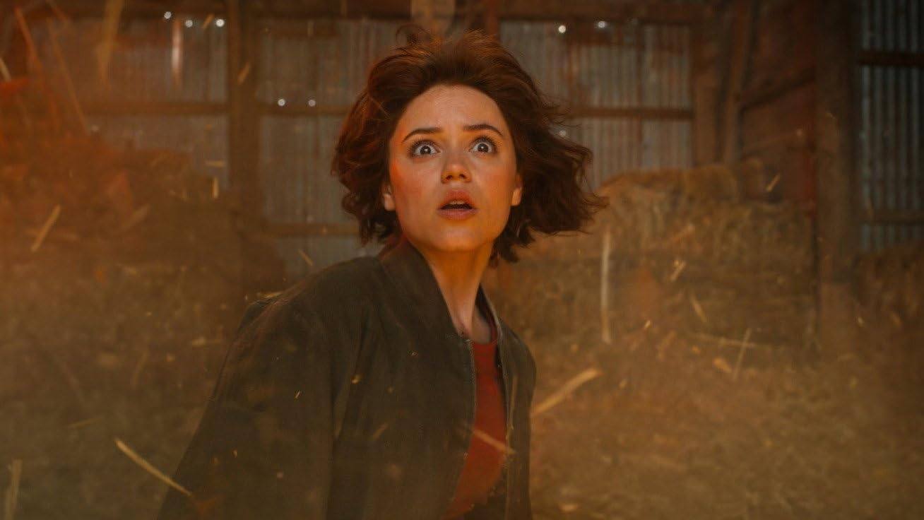 Jenna Ortega in a still from Klara and the Sun, directed by Taika Waititi. Mia Tharia and Amy Adams co-star.