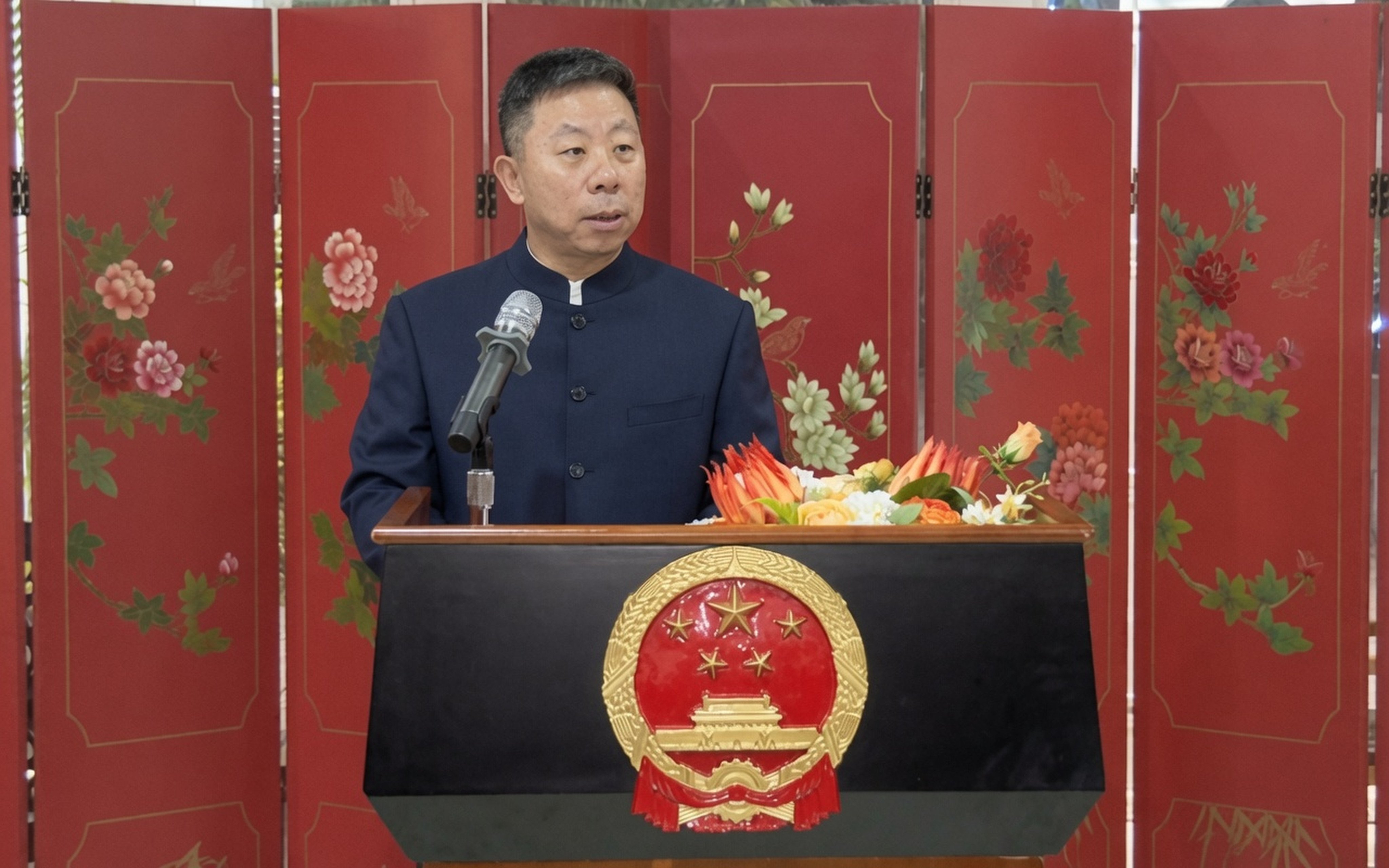 China’s ambassador to the Philippines, Jing Quan, says parties accusing China of being a troublemaker “try to hype up the false narrative theory, try to incite that kind of hatred between the two countries”. Photo: Handout