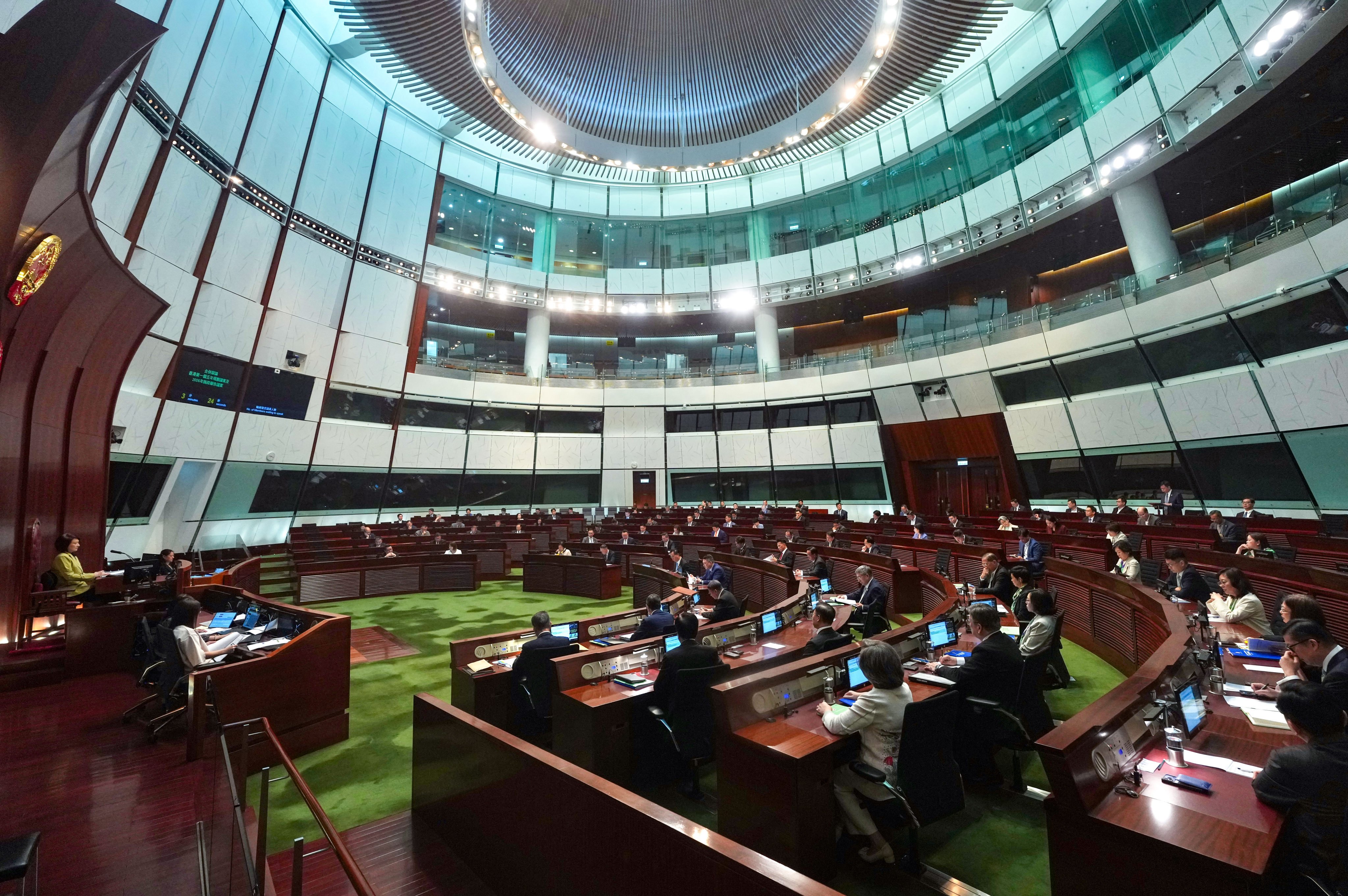 The Legislative Council held a joint debate on the city’s first five-year plan and the policy address. Photo: Karma Lo