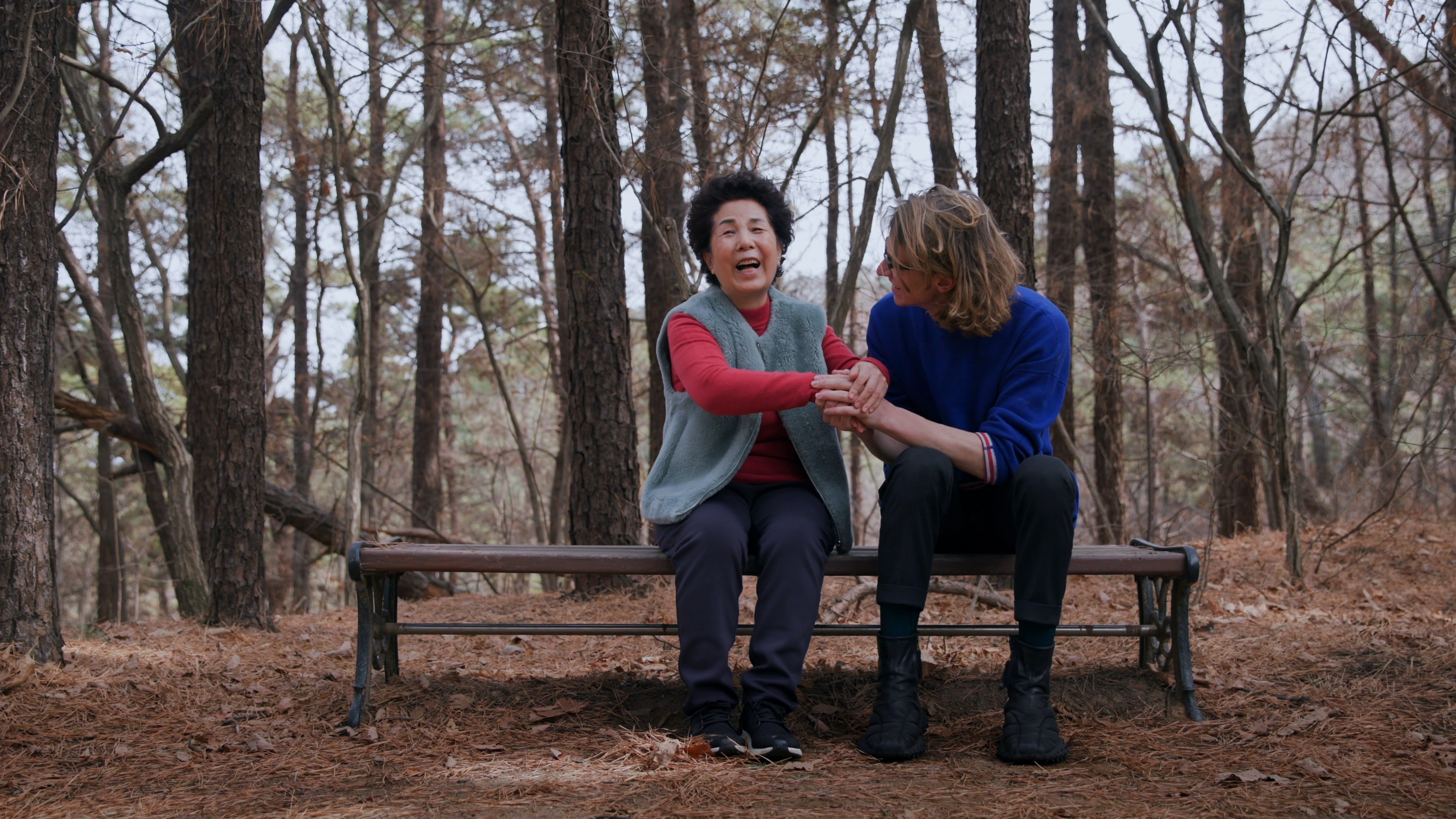Toebes visits with a dementia patient in South Korea, where he learned the government leans towards prevention through healthy lifestyle habits.
Photo: Super7even Productions