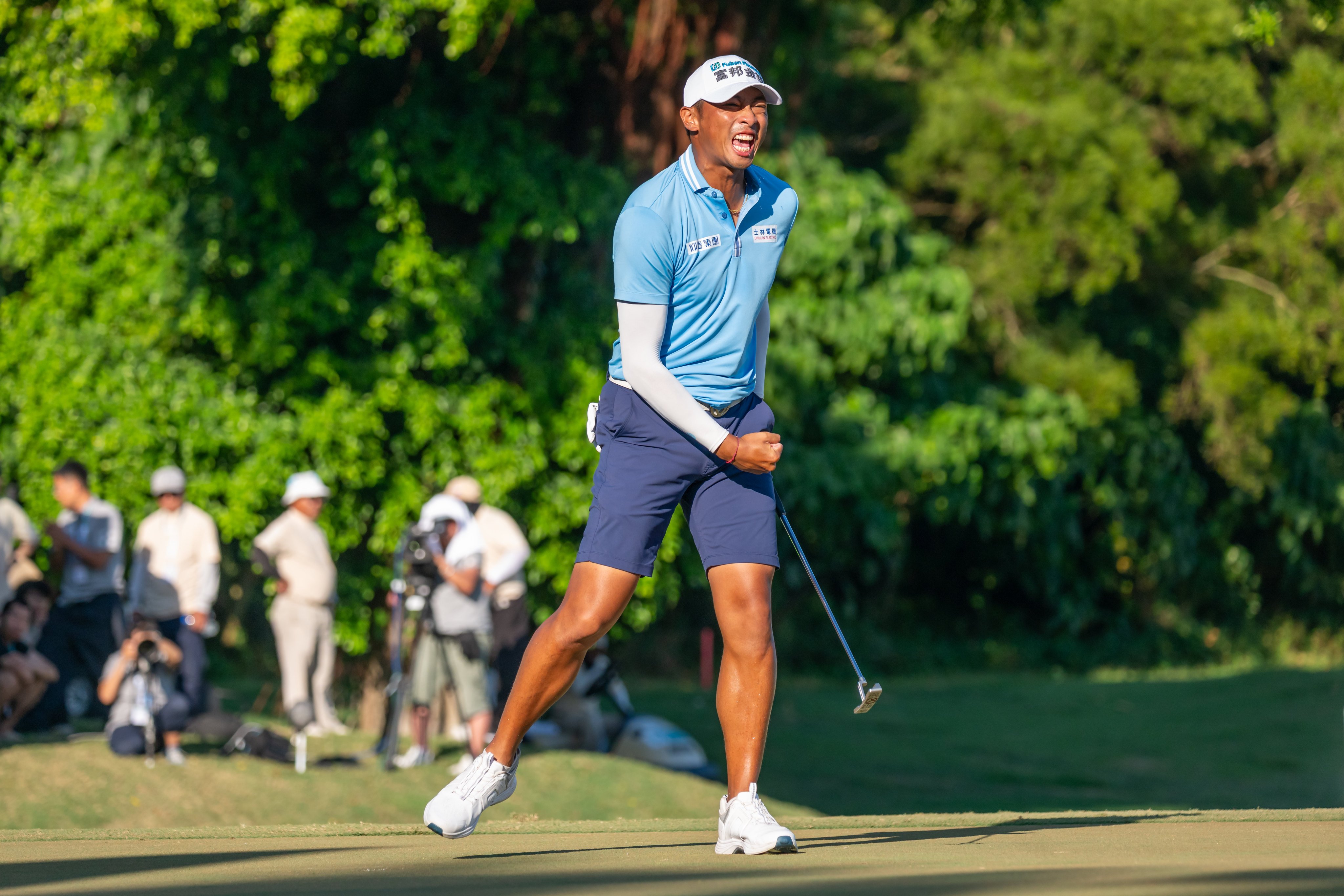 Taiwan's Wang Wei-hsuan won a playoff to clinch the SJM Macau Open at Macau Golf and Country Club on Sunday. Photo: Graham Uden/Asian Tour
