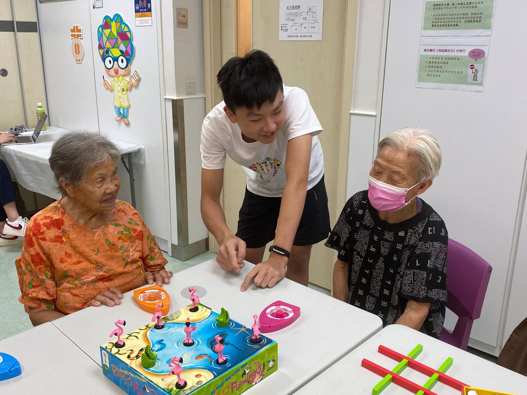 Visits to elderly homes is part of Alfred Lam’s volunteer experience that has informed his approach to medicine. Photo: Handout