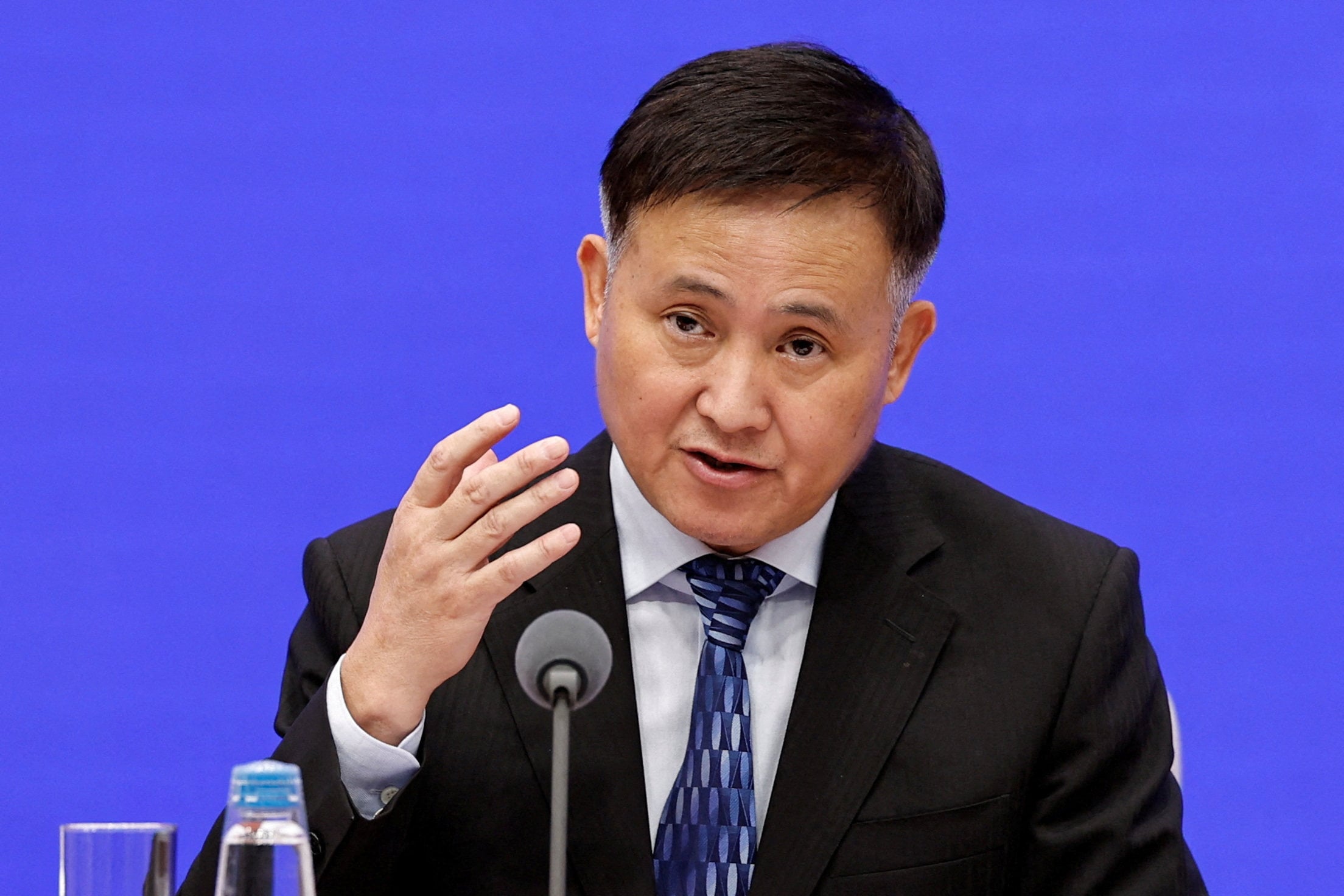 PBOC Governor Pan Gongsheng speaks during a press conference in Beijing, September 24, 2024. Photo: Reuters