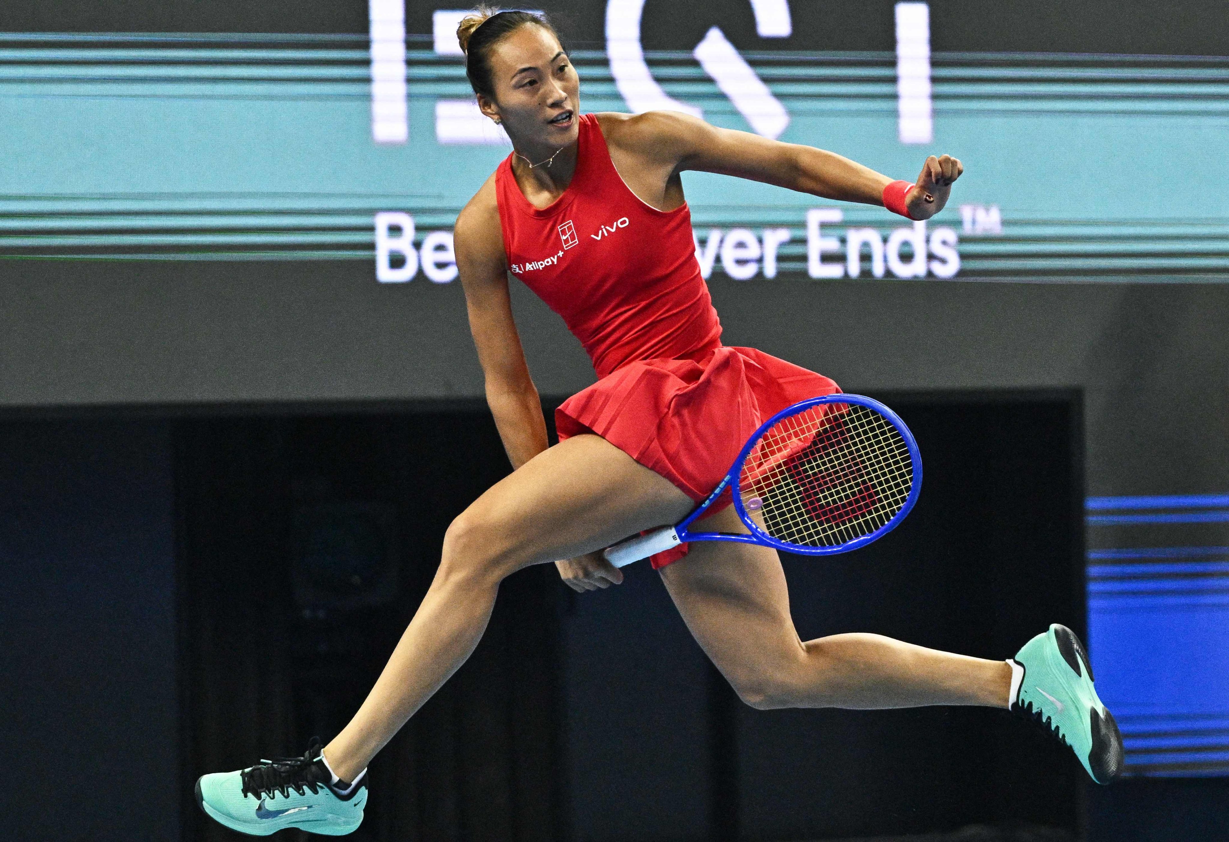 China’s Zheng Qinwen has pulled out of the Prudential Hong Kong Open. Photo: AFP