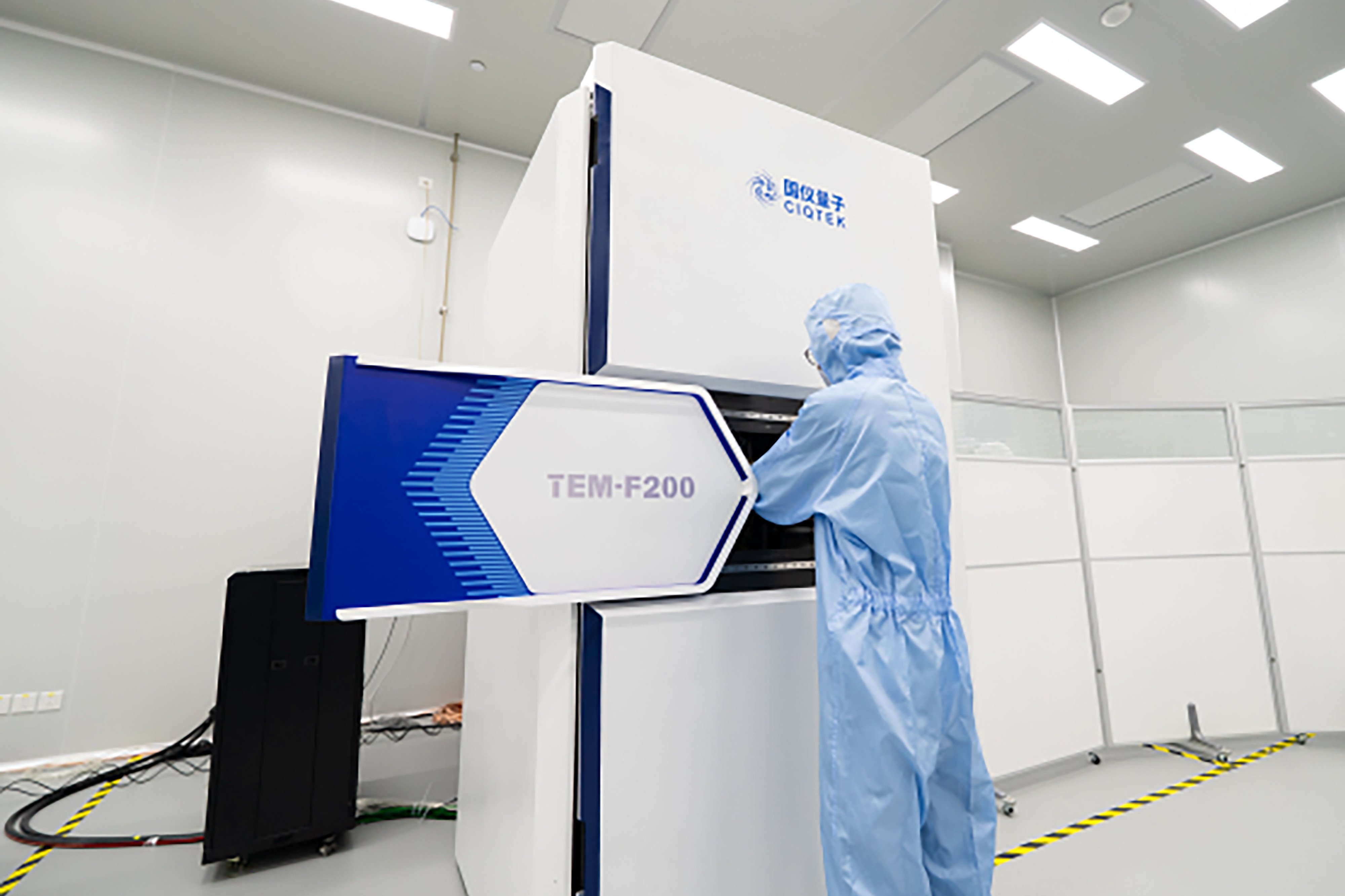 Developed by Hefei-based manufacturer CIQTEK, the microscope features a point resolution of 0.25 nanometres and an information limit of 0.1nm. Photo: CIQTEK