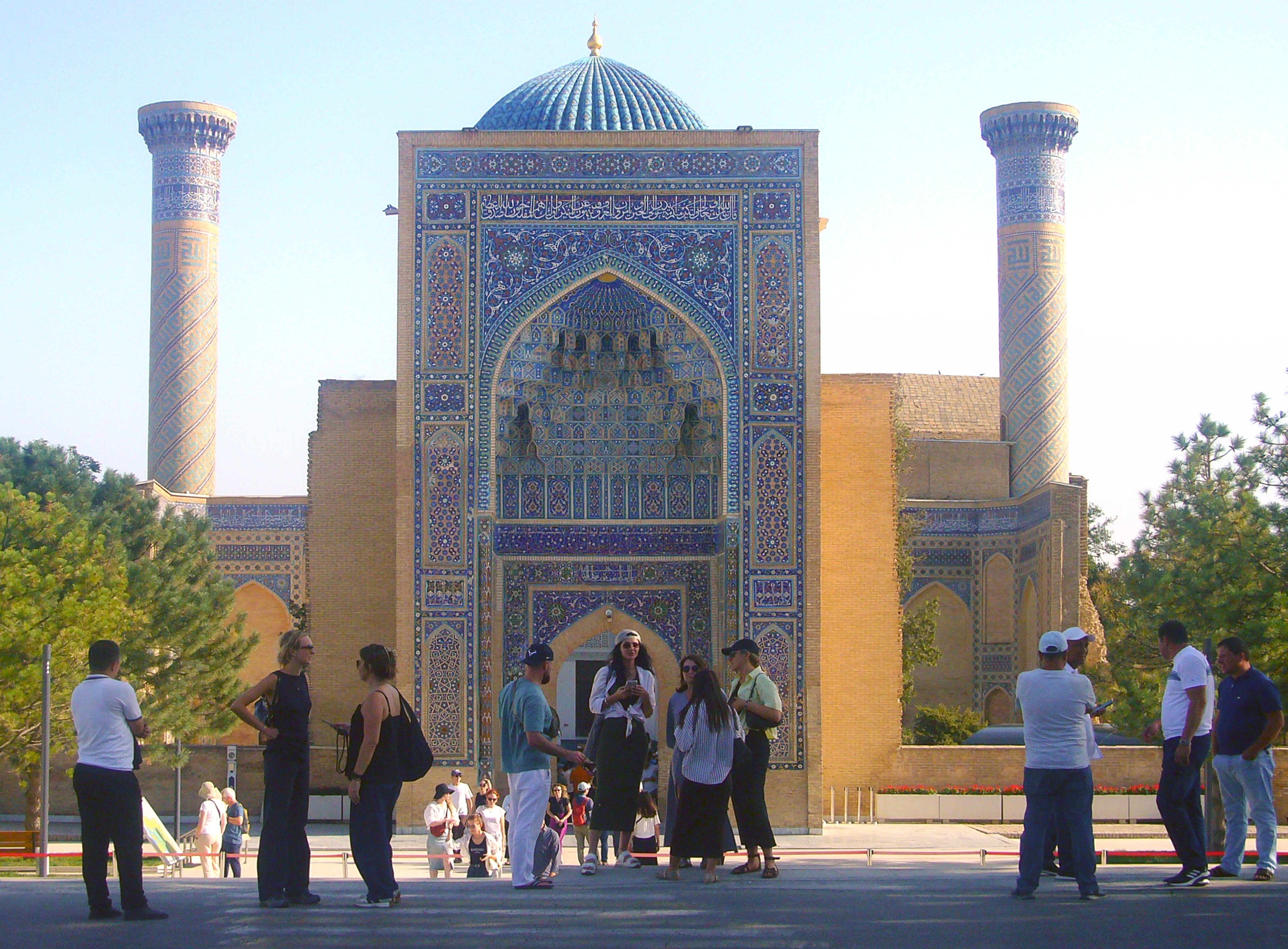 The Bibi-Khanym Mosque is one of various awe-inspiring historical sites in Uzbekistan’s second city, Samarkand. Photo: Charmaine Yu