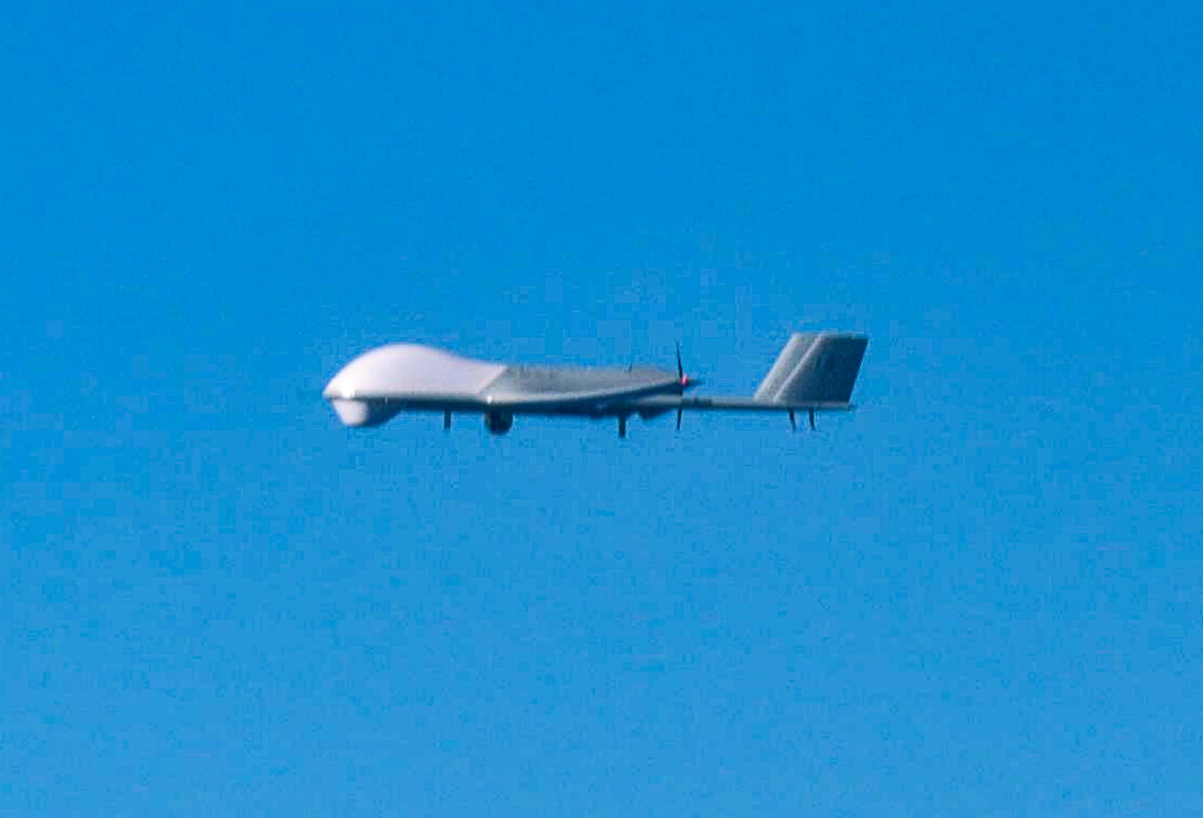 Japan says a BZK-005 reconnaissance drone was among aircraft flying between its islands on Monday as Tokyo and Washington commenced joint drills. Photo: Japan Ministry of Defence