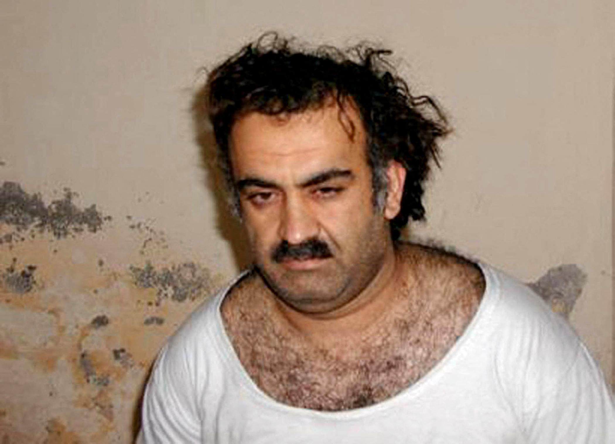 Khalid Sheikh Mohammed, alleged organiser of the September 11 attacks in 2001, soon after his capture in March 2003. Photo: AFP via Getty Images / TNS