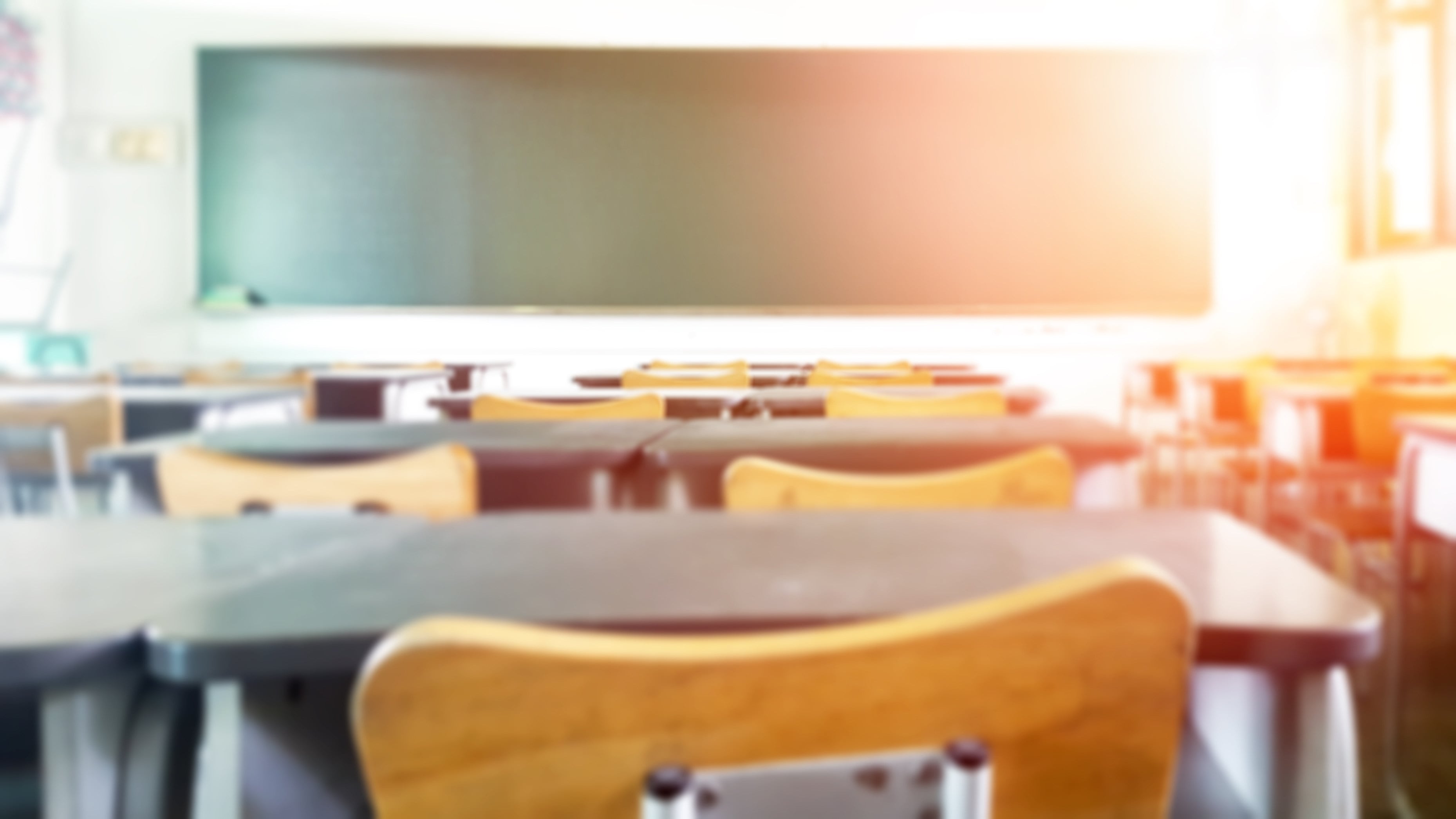 An empty classroom. Police across Europe are investigating a wave of emailed bomb hoaxes sent to hundreds of schools. Photo: Shutterstock