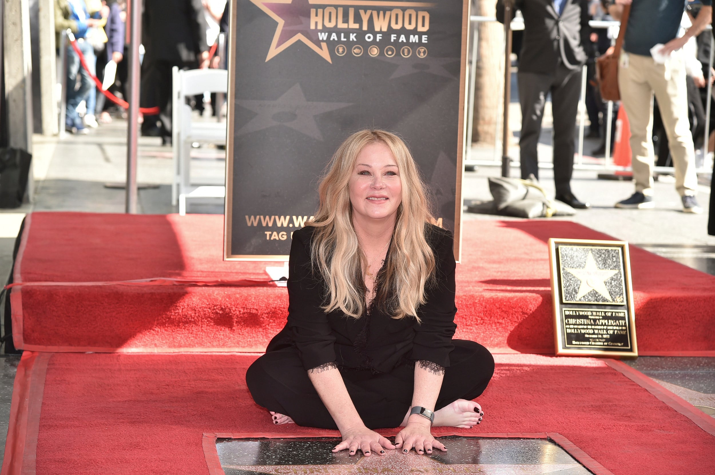 Christina Applegate at a 2022 Hollywood Walk of Fame ceremony in Los Angeles. Photo: Invision/AP