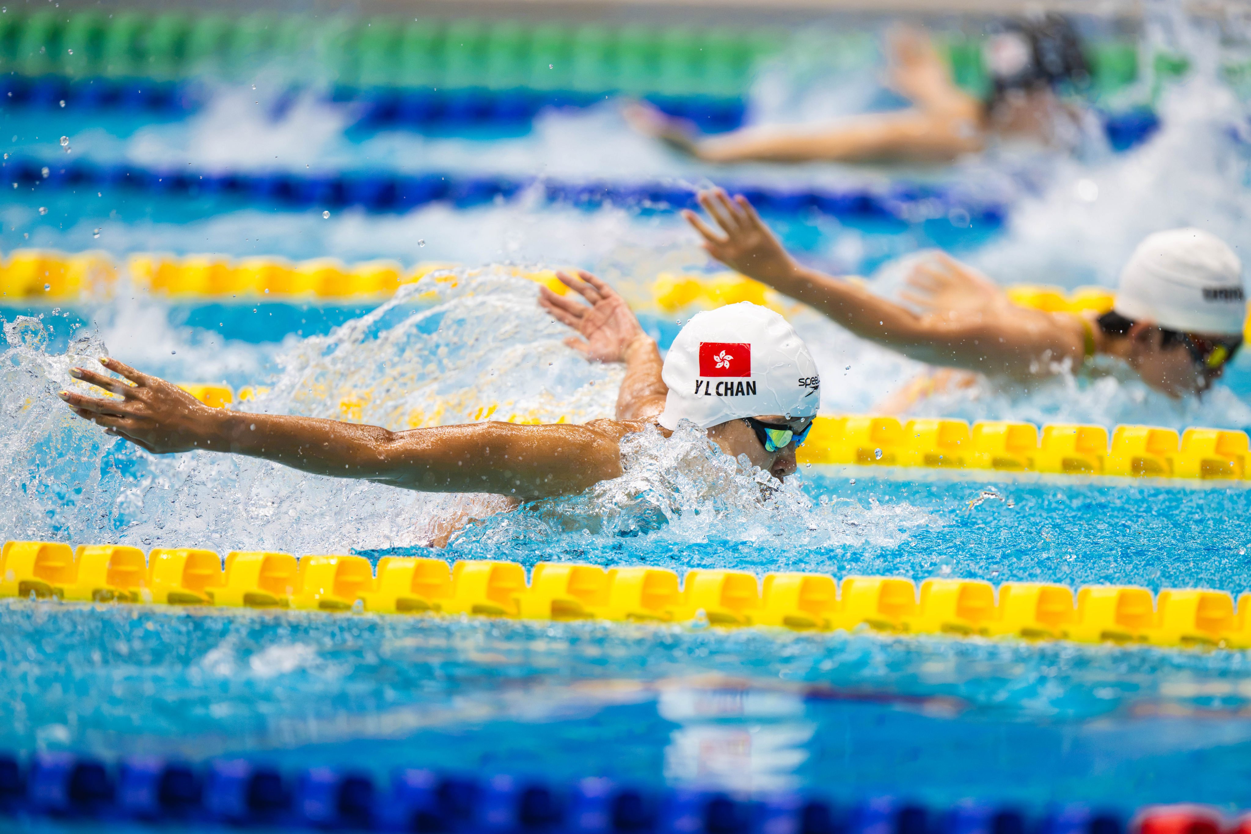 Asian Para Games record-holder Chan Yui-lam won the 100m butterfly (S14) to add to her bronze medal in the 100m backstroke on Tuesday. Photo: Handout