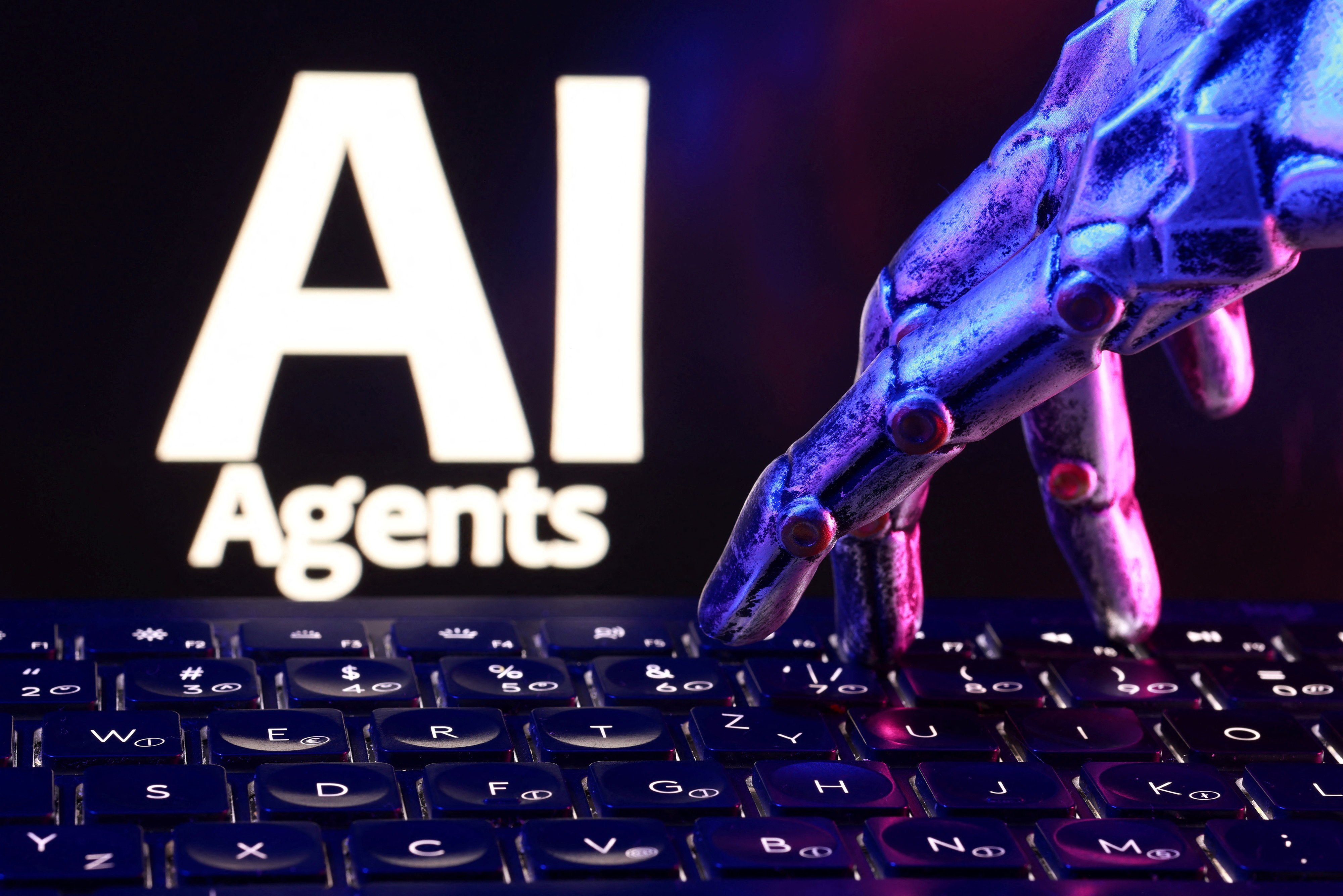 AI agents use models to autonomously plan and carry out multi-step tasks – such as data analysis, report writing and software operations. Photo: Reuters