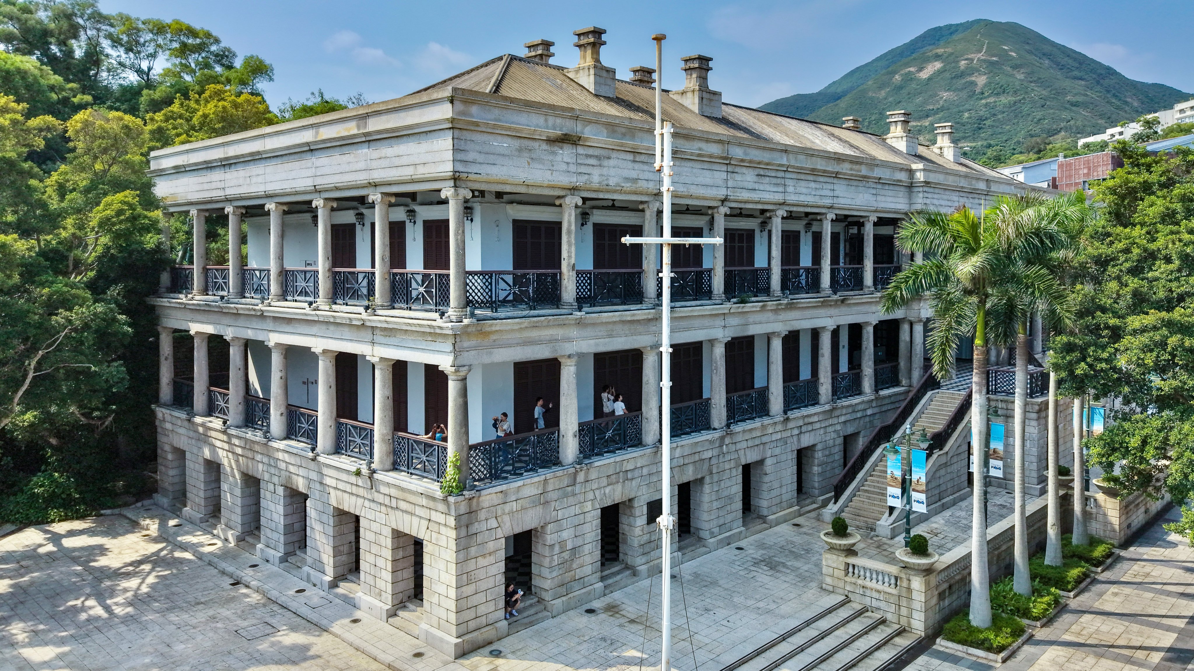 A handful of people wander around the vacant Murray House in Stanley, Hong Kong, on September 21, 2026. Photo: Karma Lo