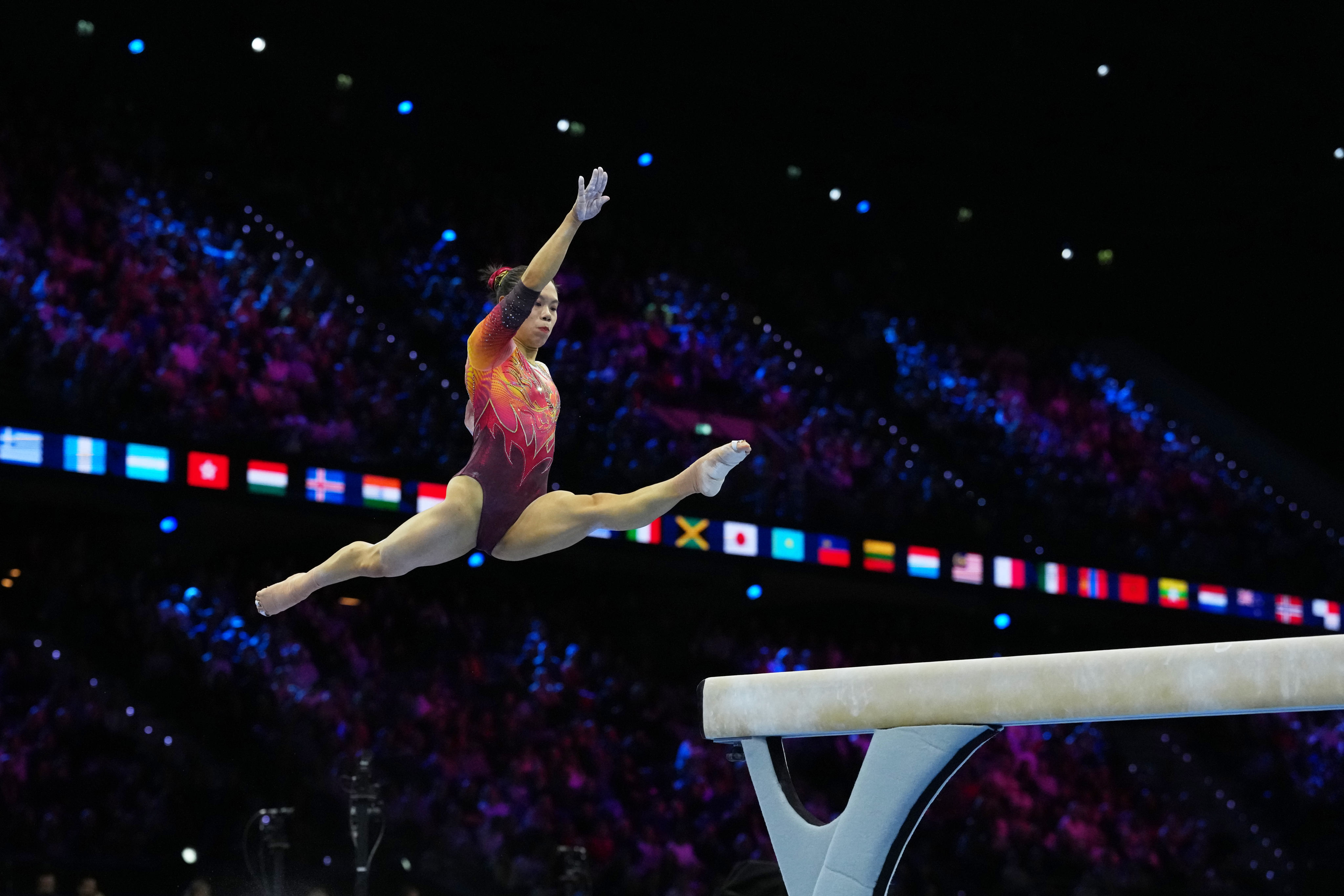 China won the women’s team final at the Artistic Gymnastics World Championships in the Netherlands. Photo: AP