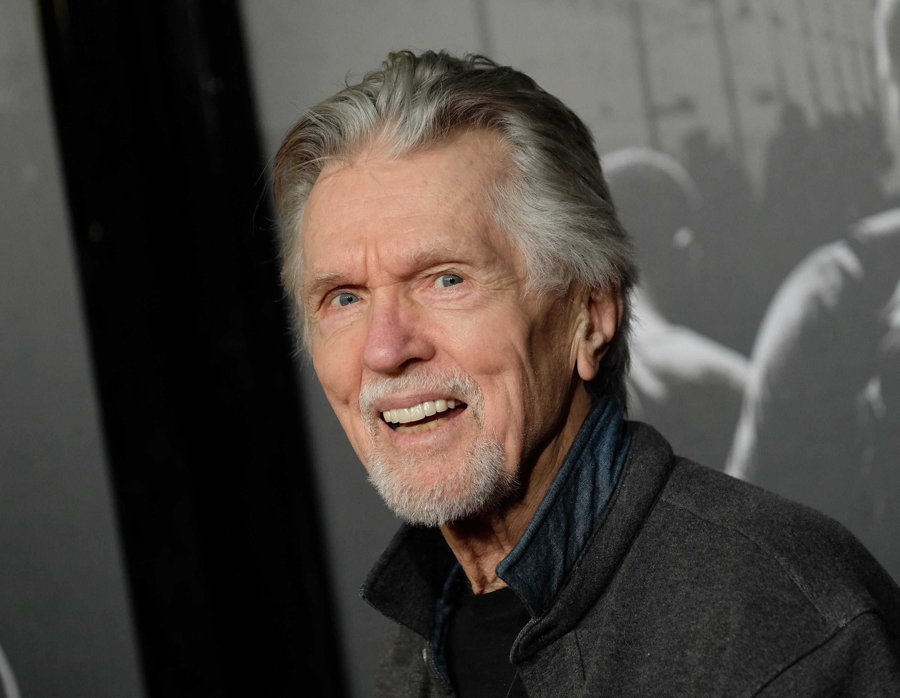 Tom Skerritt arrives for a premiere in Burbank, California, in February 2018. Photo: TNS