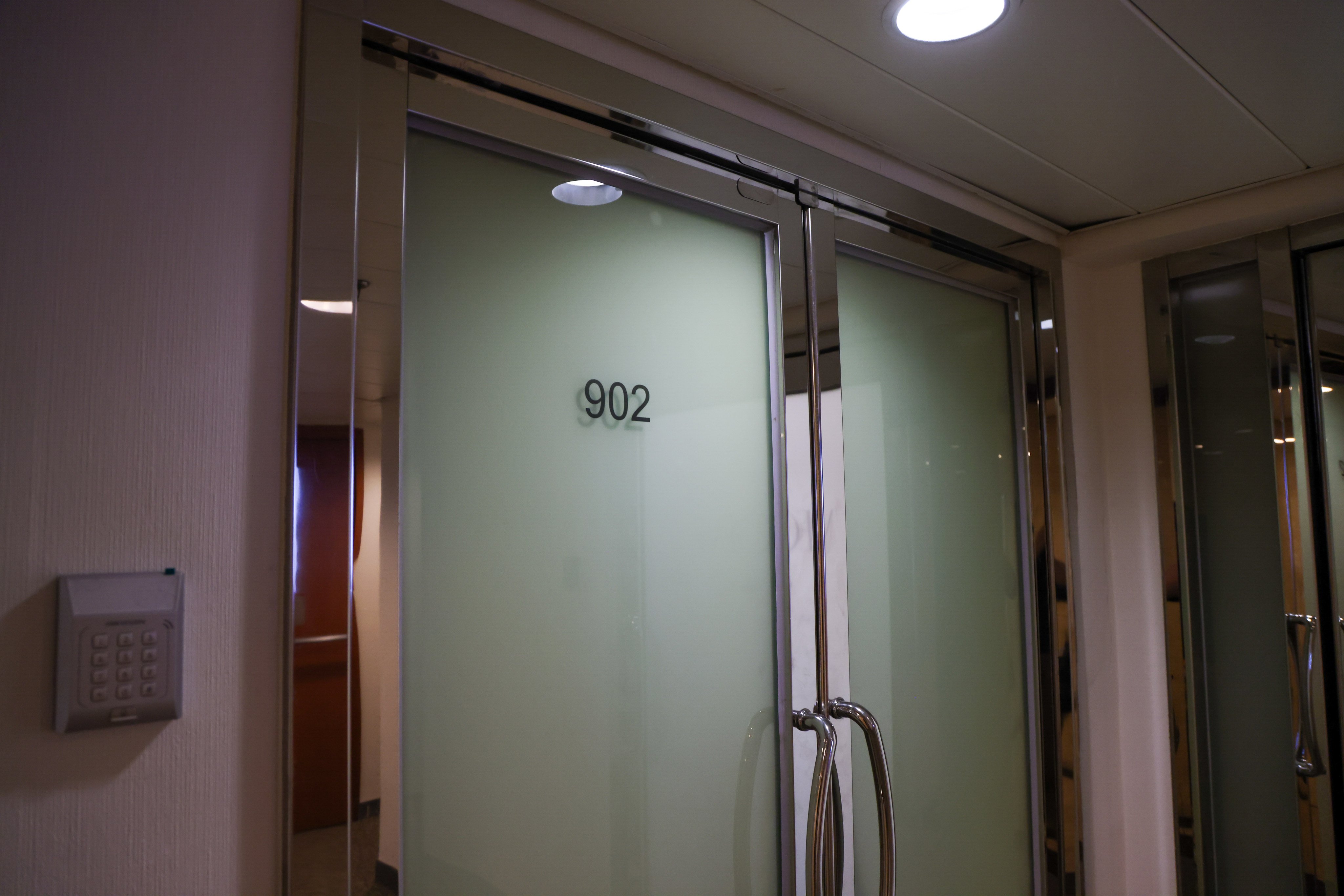 Polar Tensor’s Causeway Bay office was locked when an SCMP reporter visited in October. Photo: Silvia Siu