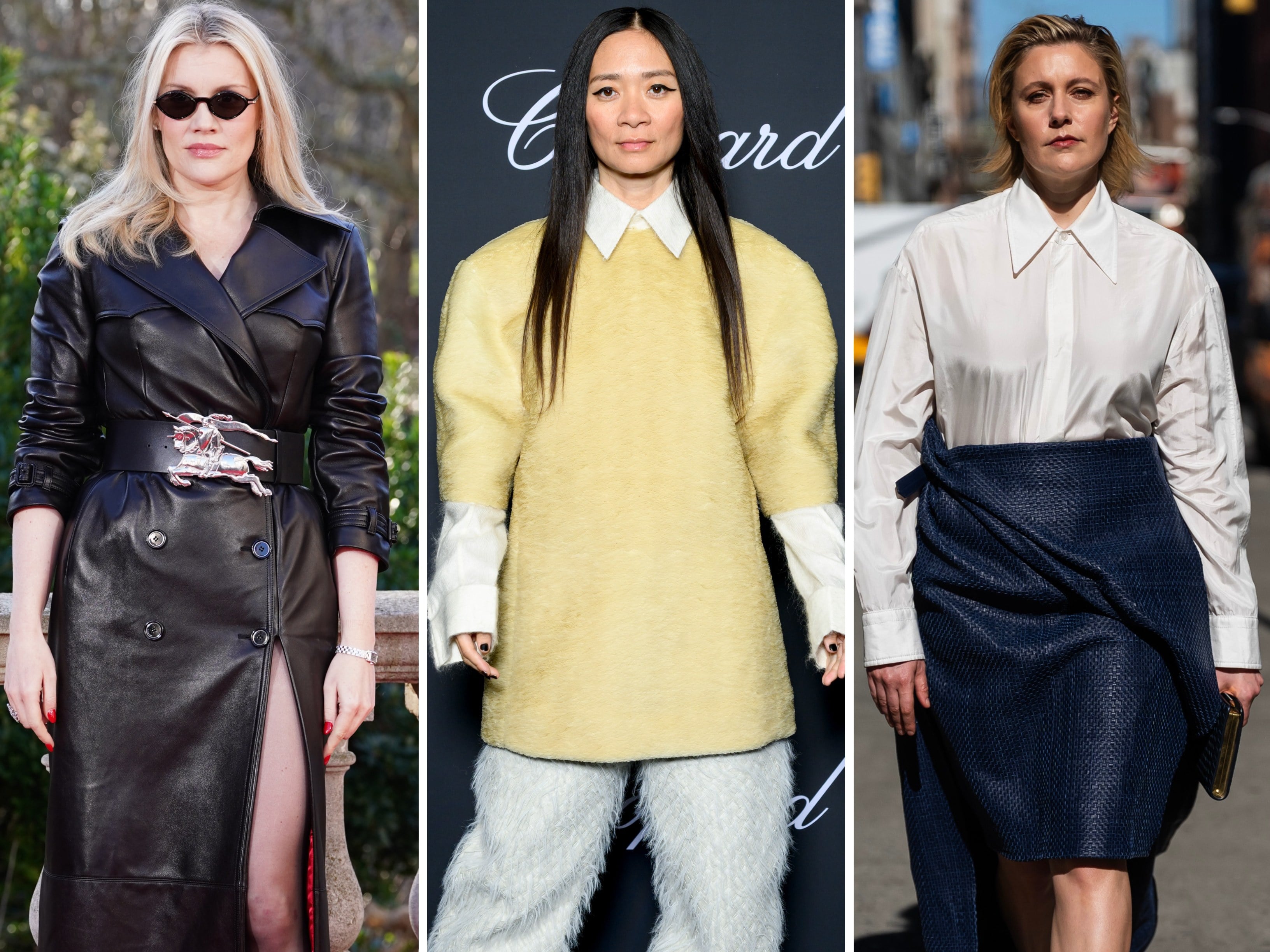 Female Hollywood directors in the spotlight recently for their fashion choices include (from left) Emerald Fennell, Chloé Zhao and Greta Gerwig. Photos: Getty Images; Getty Images/GC Images