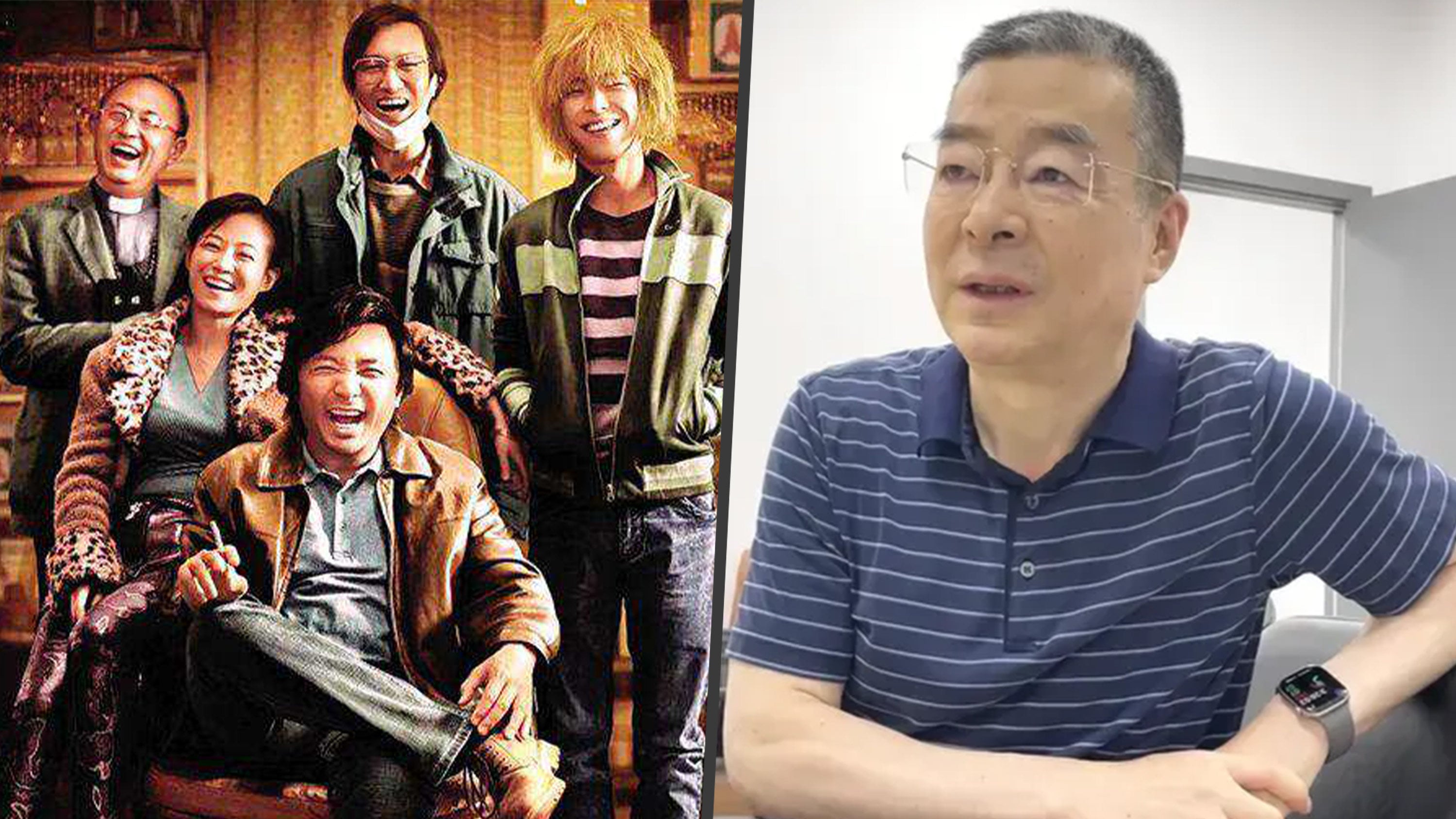 Lu Yong, right, whose real-life story inspired the hit film “Dying to Survive”, left, helped bring the struggles of cancer patients into the spotlight. Photo: SCMP composite/Baidu/Jimu