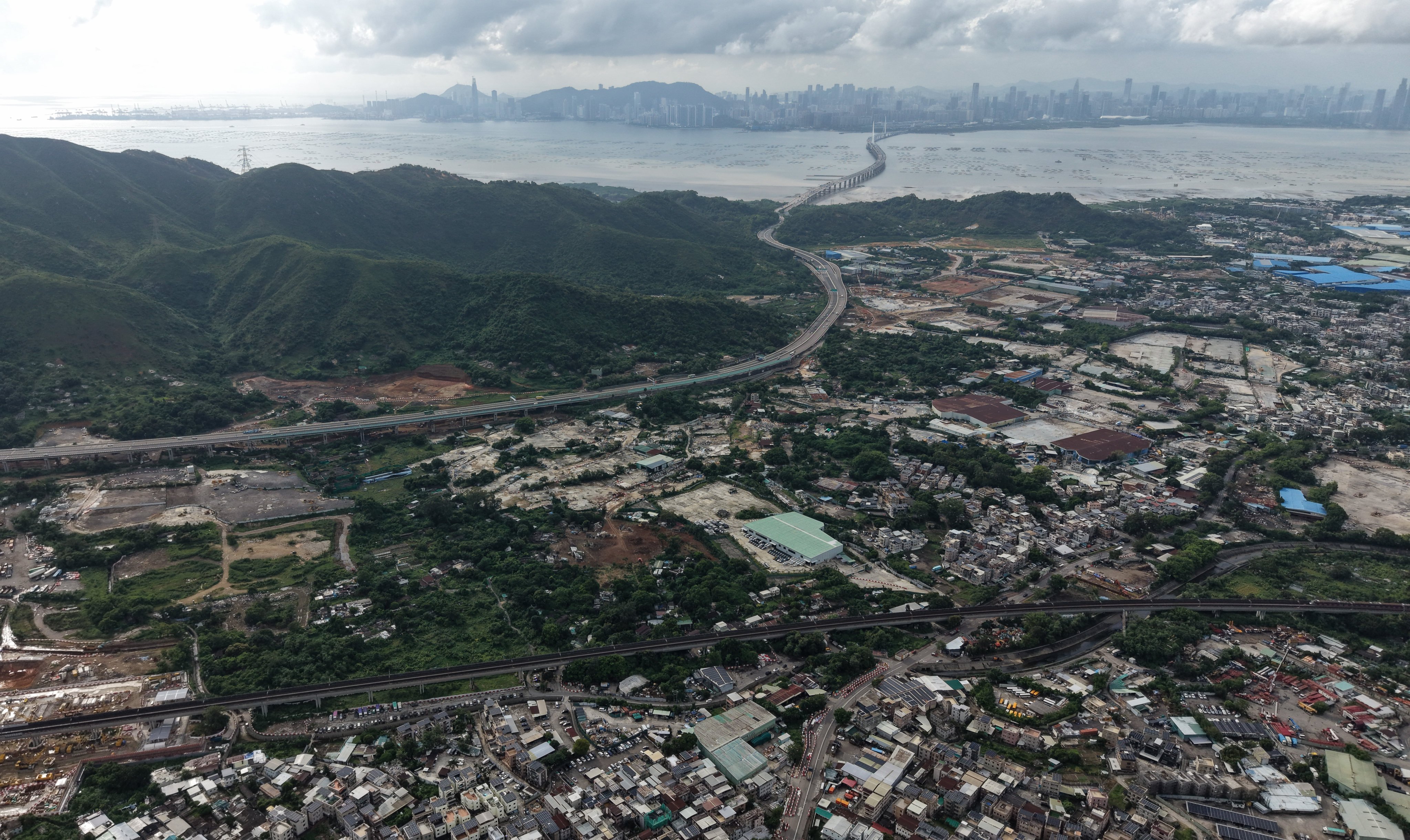 A Hung Shui Kiu pilot area in the Northern Metropolis on August 25. Photo: Dickson Lee