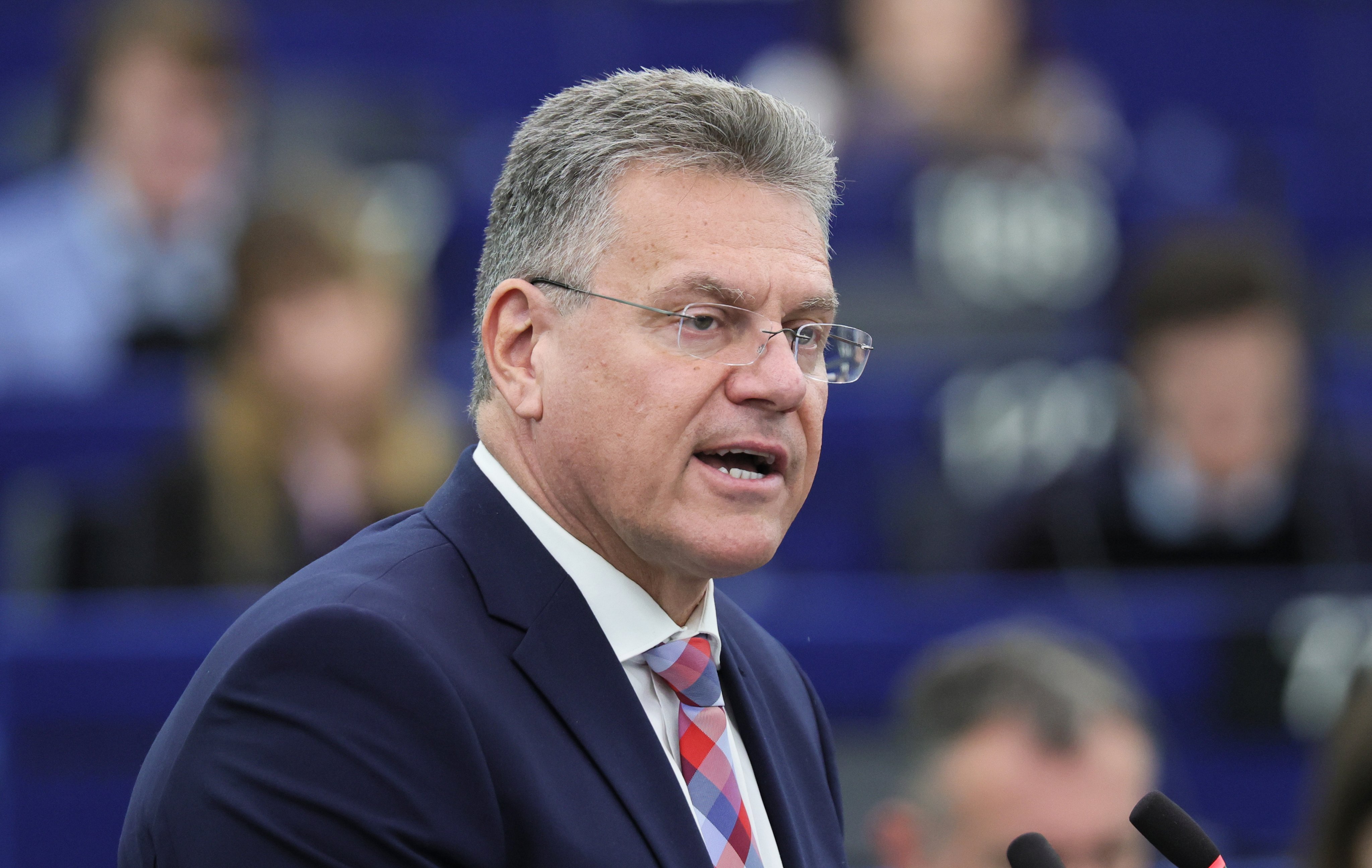 EU trade commissioner Maros Sefcovic says the bloc could impose quotas or tariffs on more Chinese industries before further negotiations with Beijing. Photo: EPA