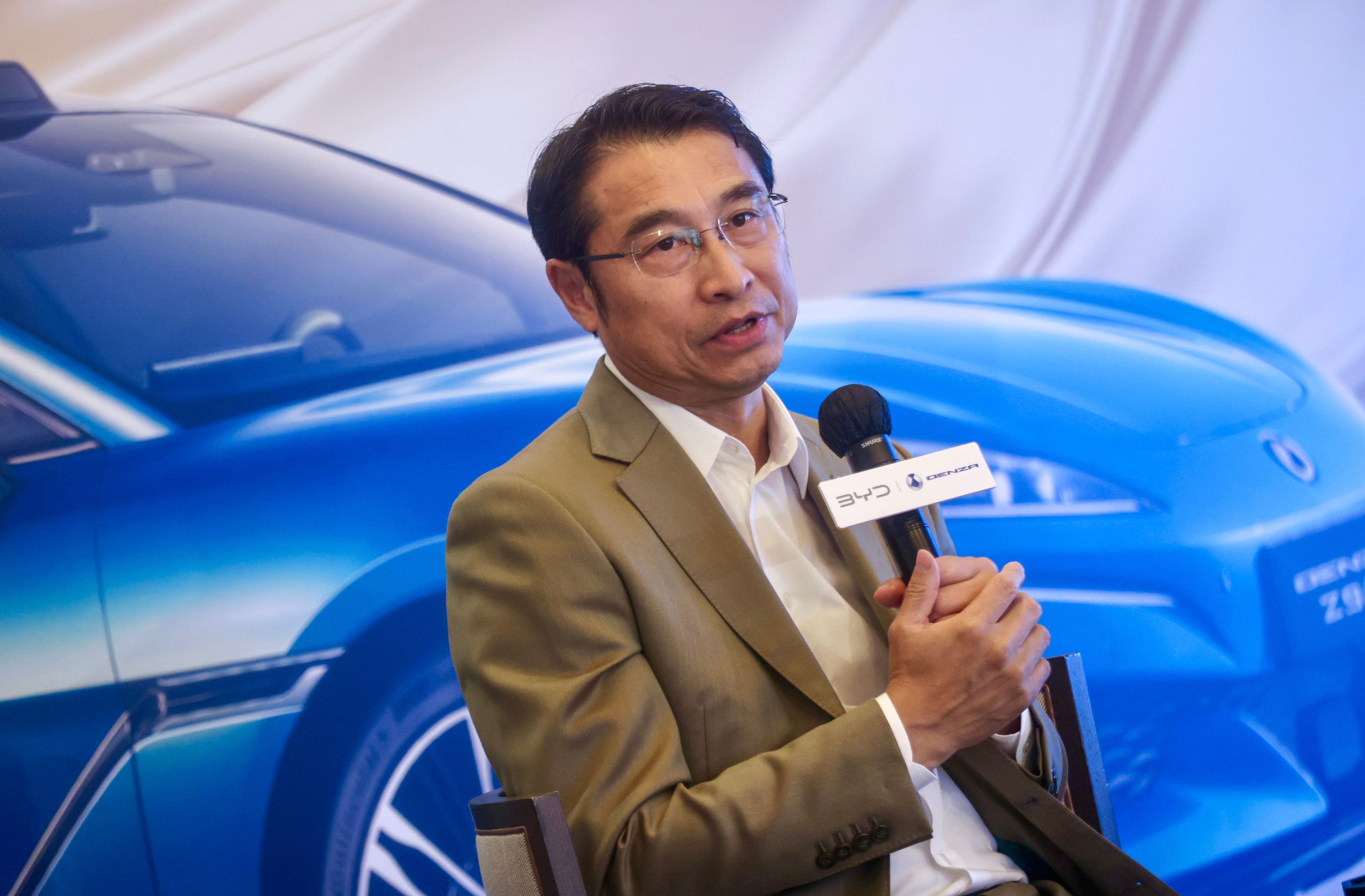BYD vice president Liu Xuelian at Rosewood Hong Kong in Tsim Sha Tsui. Photo: Jonathan Wong