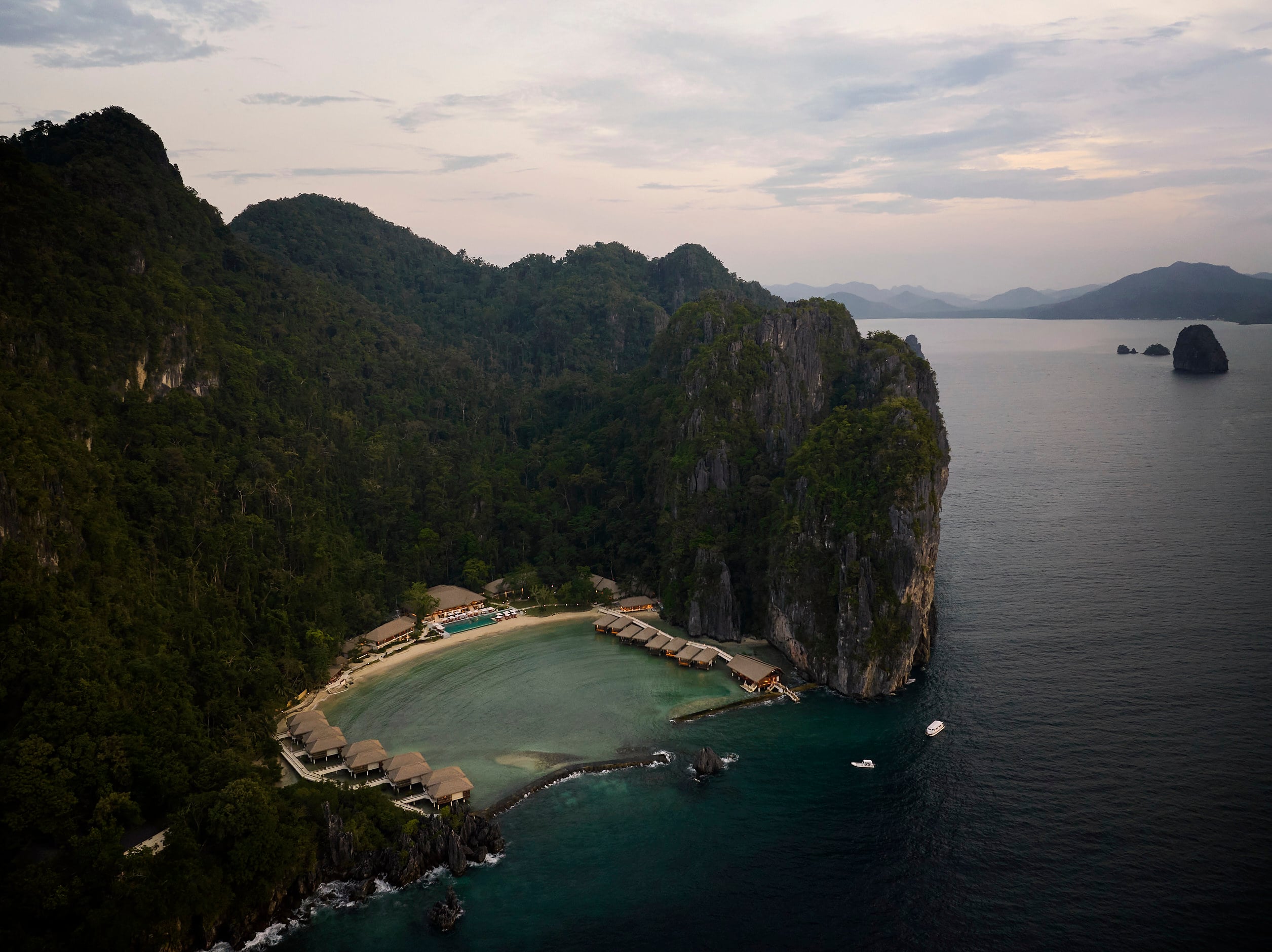 Aerial view of Lagen Island Resort in El Nido. Photo: Handout