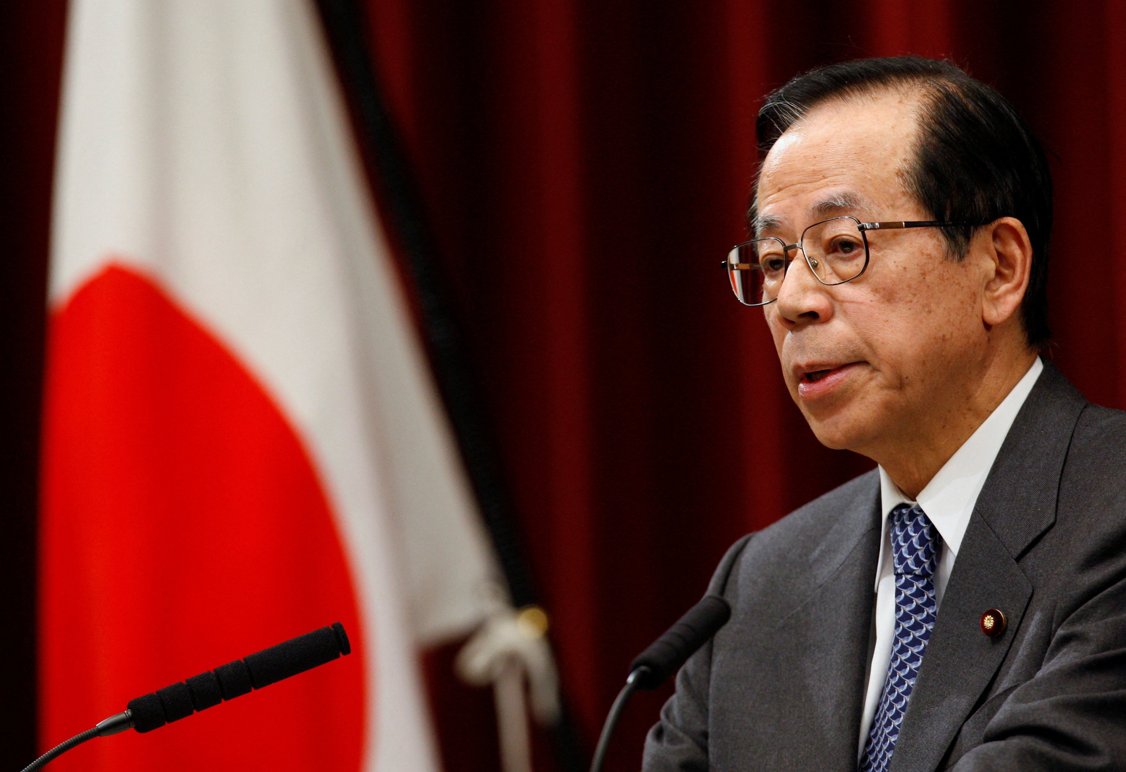 Japan’s then prime minister Yasuo Fukuda speaks at a news conference in Tokyo on April 30, 2008. Photo: Reuters