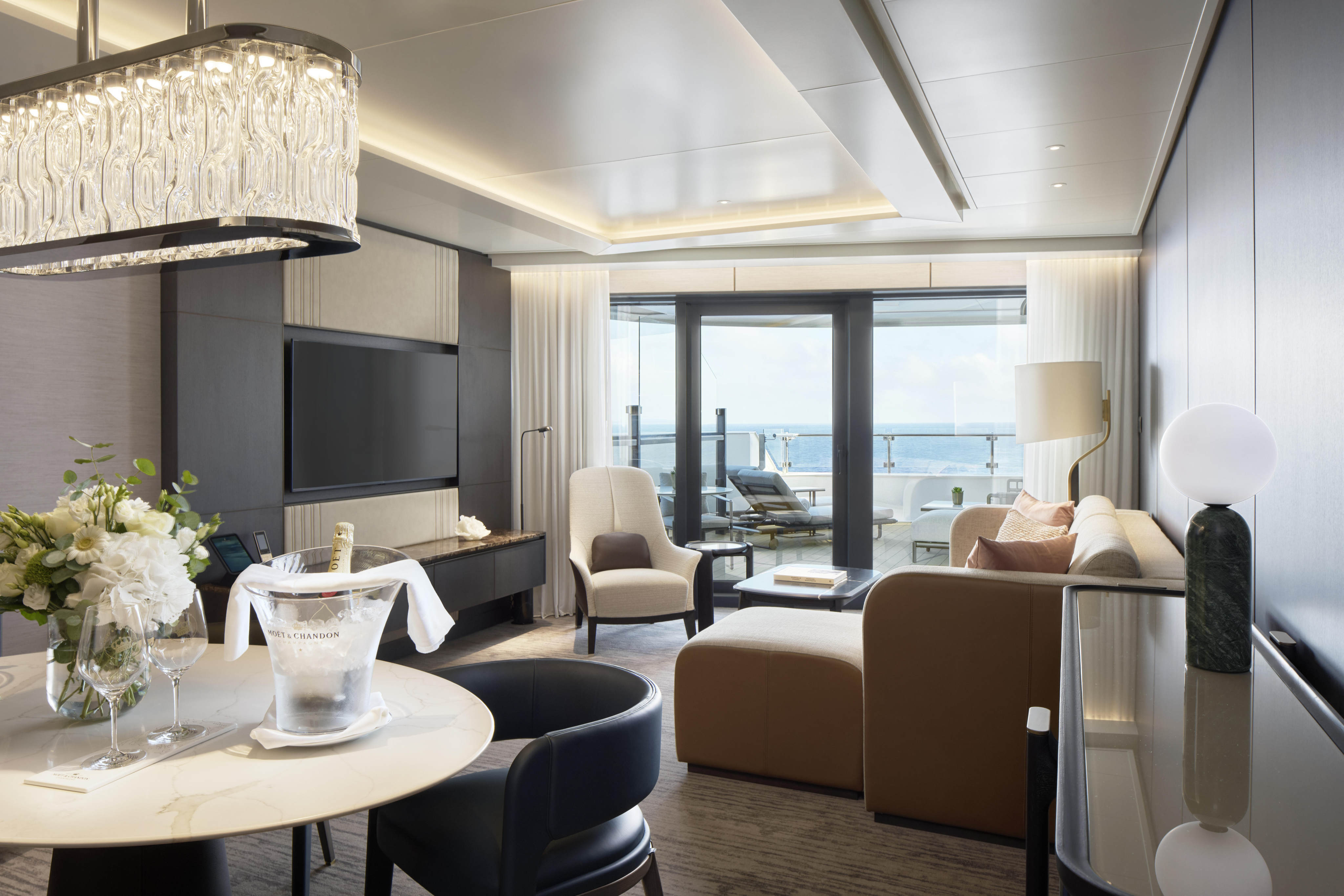 The Luminara Suite on the The Ritz-Carlton Yacht Collection's Luminara, the third vessel to launch in its fleet. Photo: The Ritz-Carlton Yacht Collection