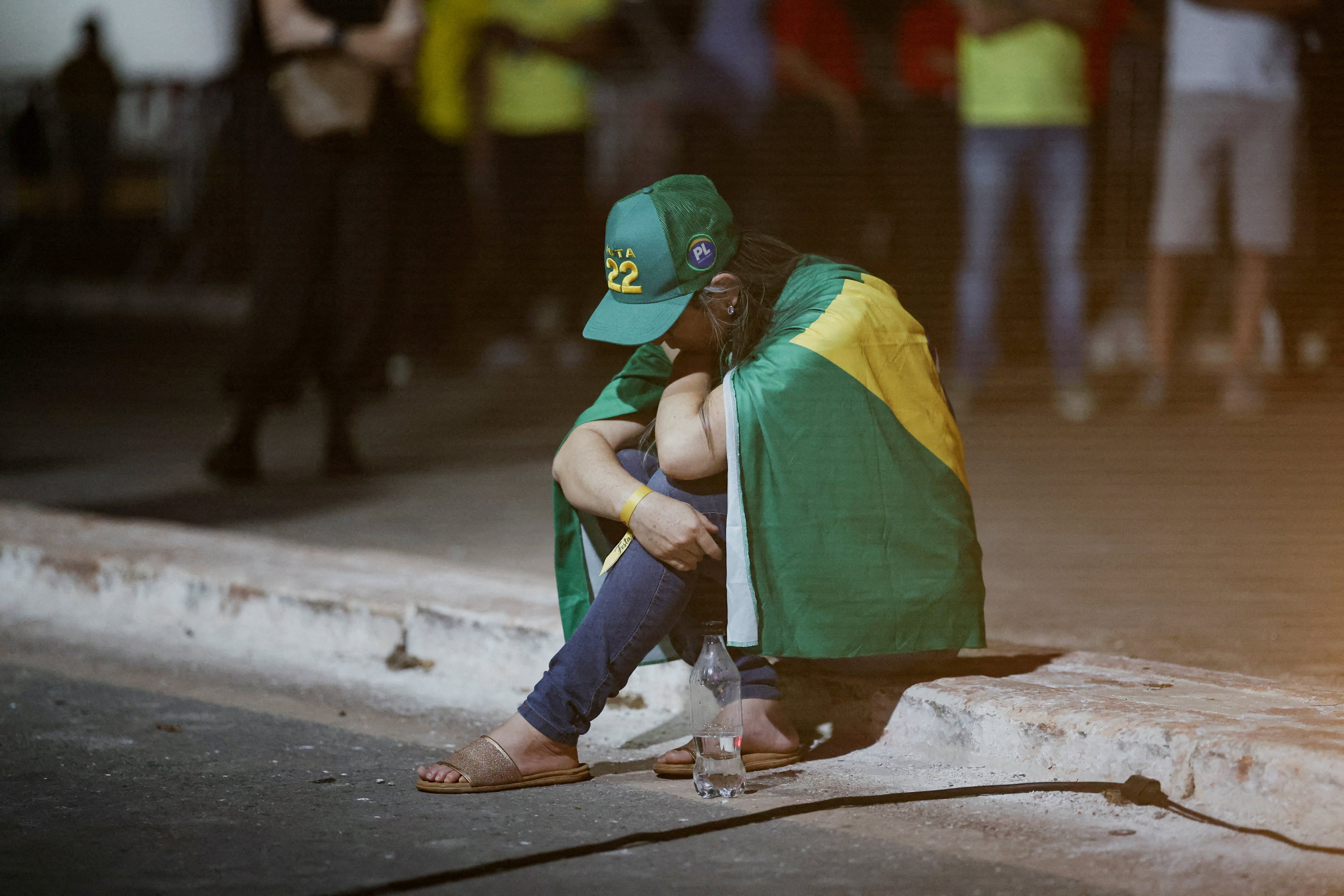 A supporter of Brazil’s presidential candidate Flavio Bolsonaro. Photo: Reuters