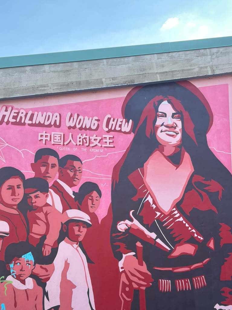 A mural in Austin, Texas, featuring Herlinda Wong Chew, born in 1894 in Guadalajara, Mexico, to a Mexican mother and a Chinese father. Photo: Lucy Quaggin