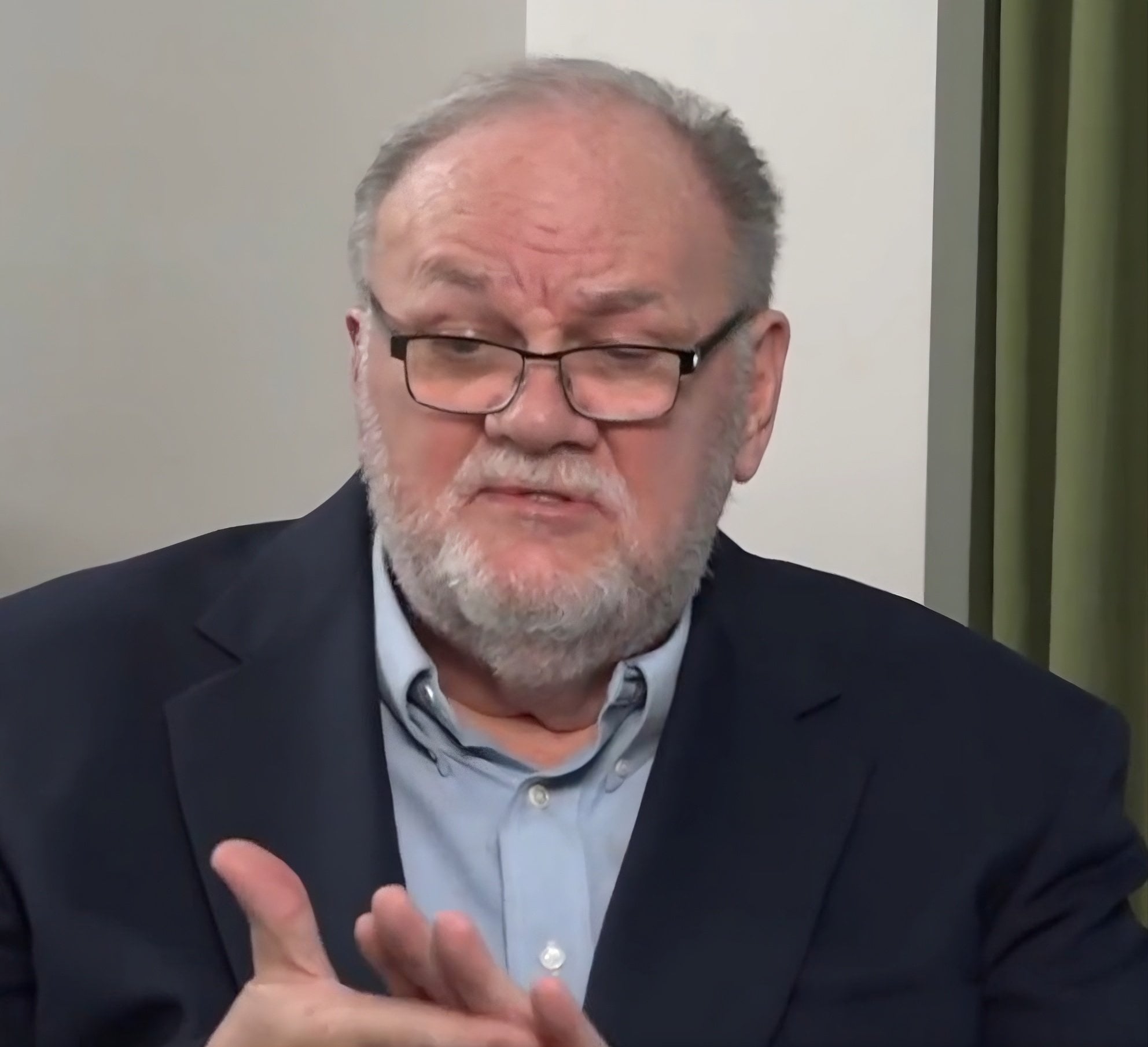 Thomas Markle Snr, Meghan Markle’s estranged father, seen in a still from an interview he gave with a British television show in 2021. Photo: YouTube/GMB