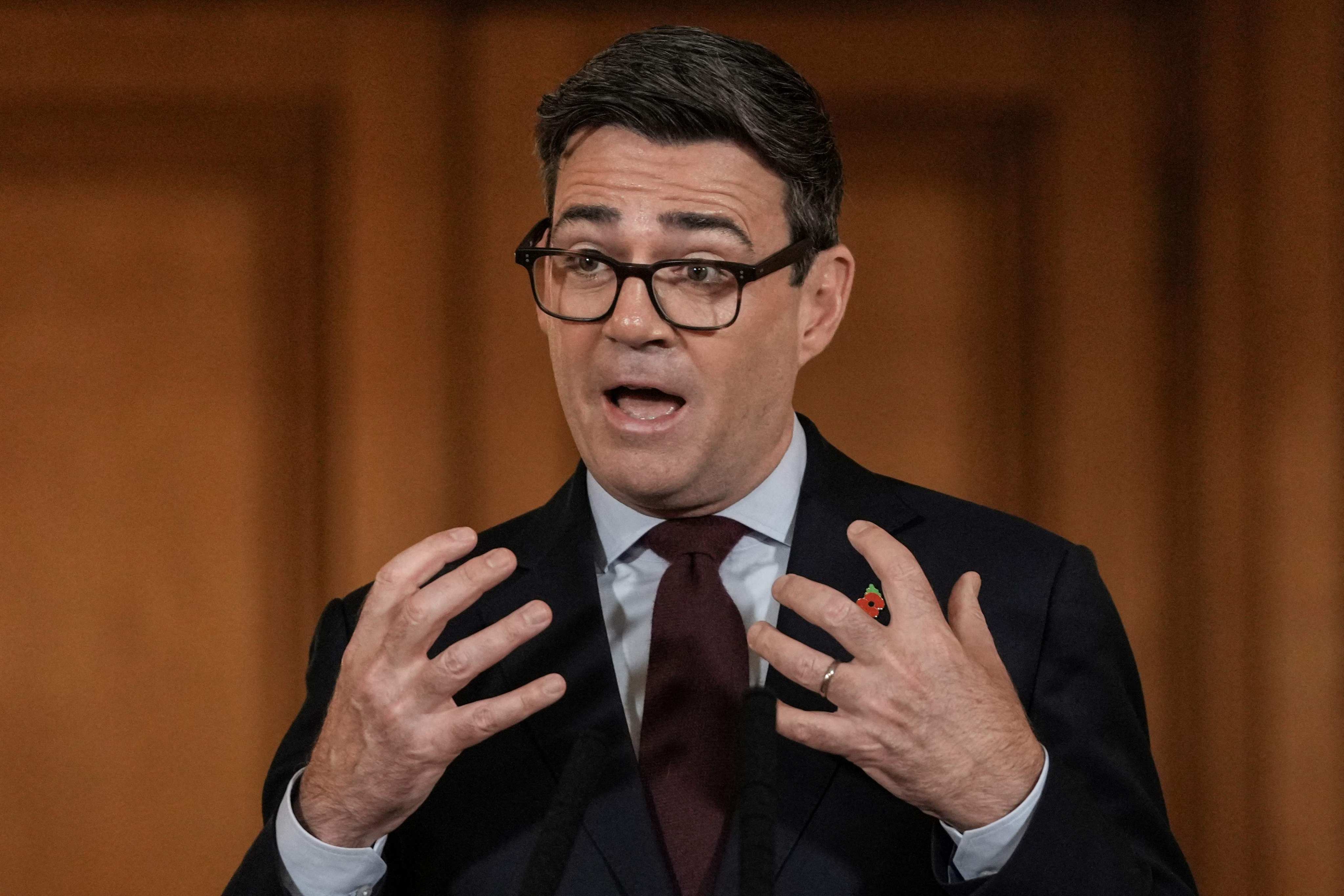 Britain’s Prime Minister Andy Burnham. Photo: AFP